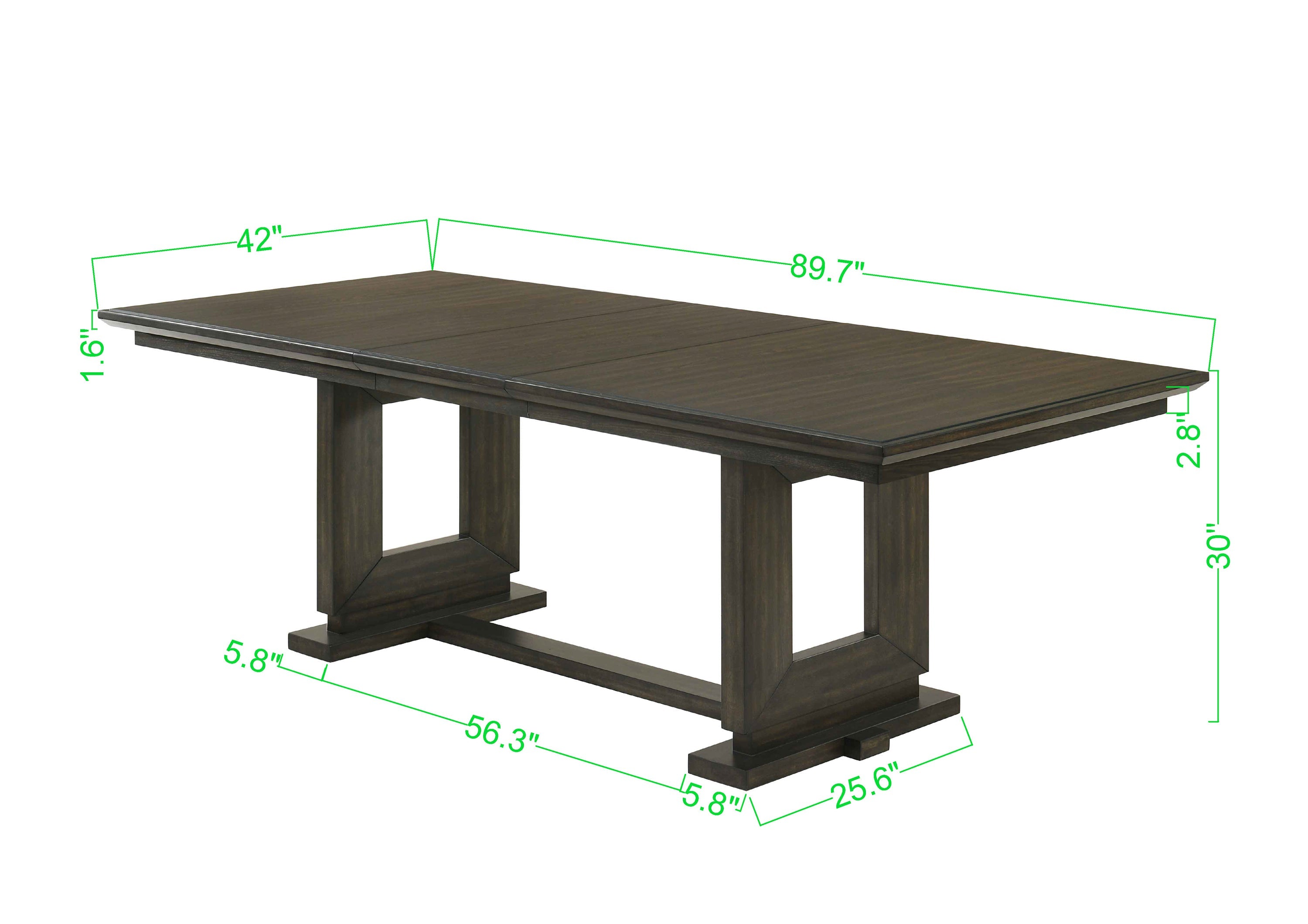 Herbert Espresso Extendable Dining Table