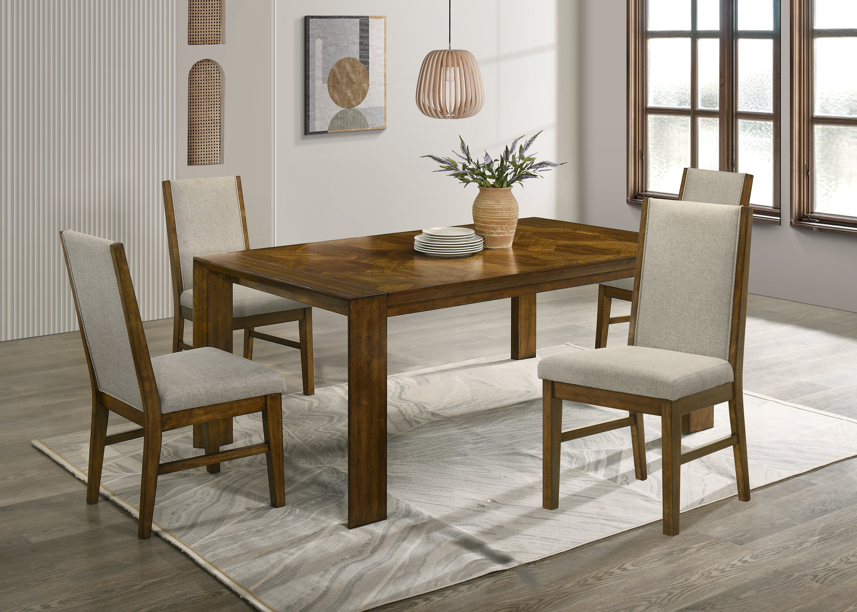 Hollister Brown Dining Chair, Set of 2