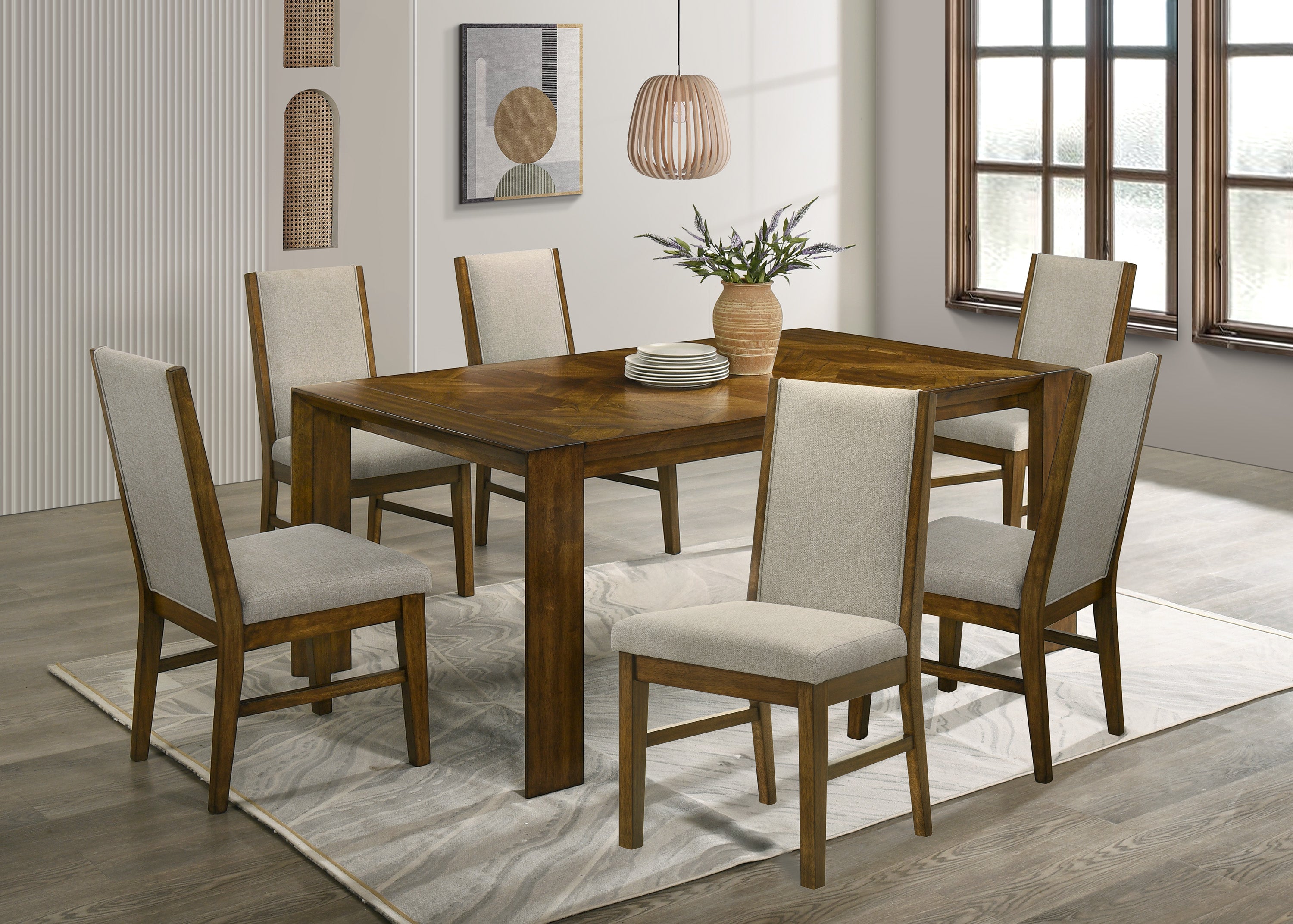 Hollister Brown Dining Chair, Set of 2