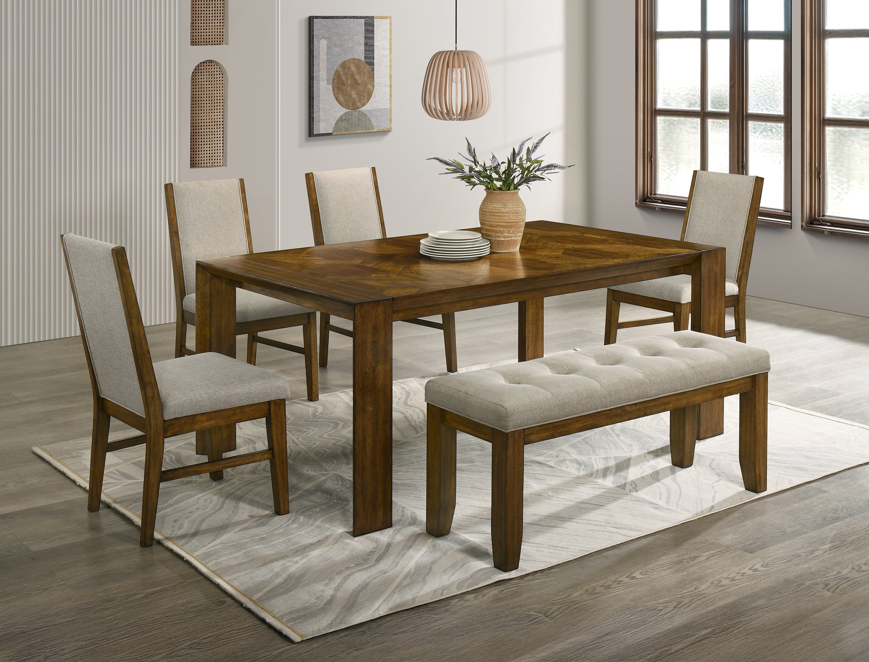 Hollister Brown Dining Table