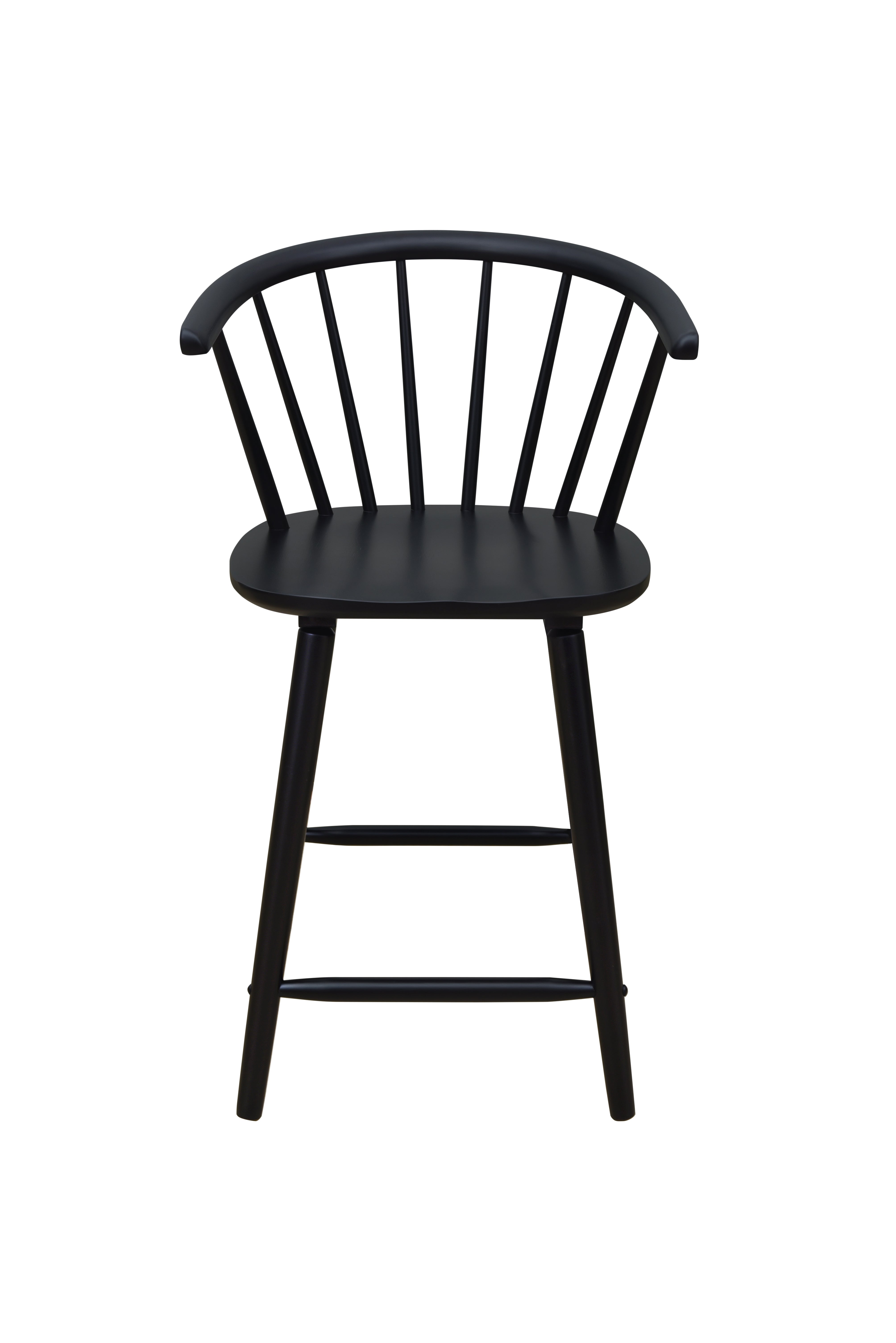 Janna Black Counter Height Stool, Set of 2