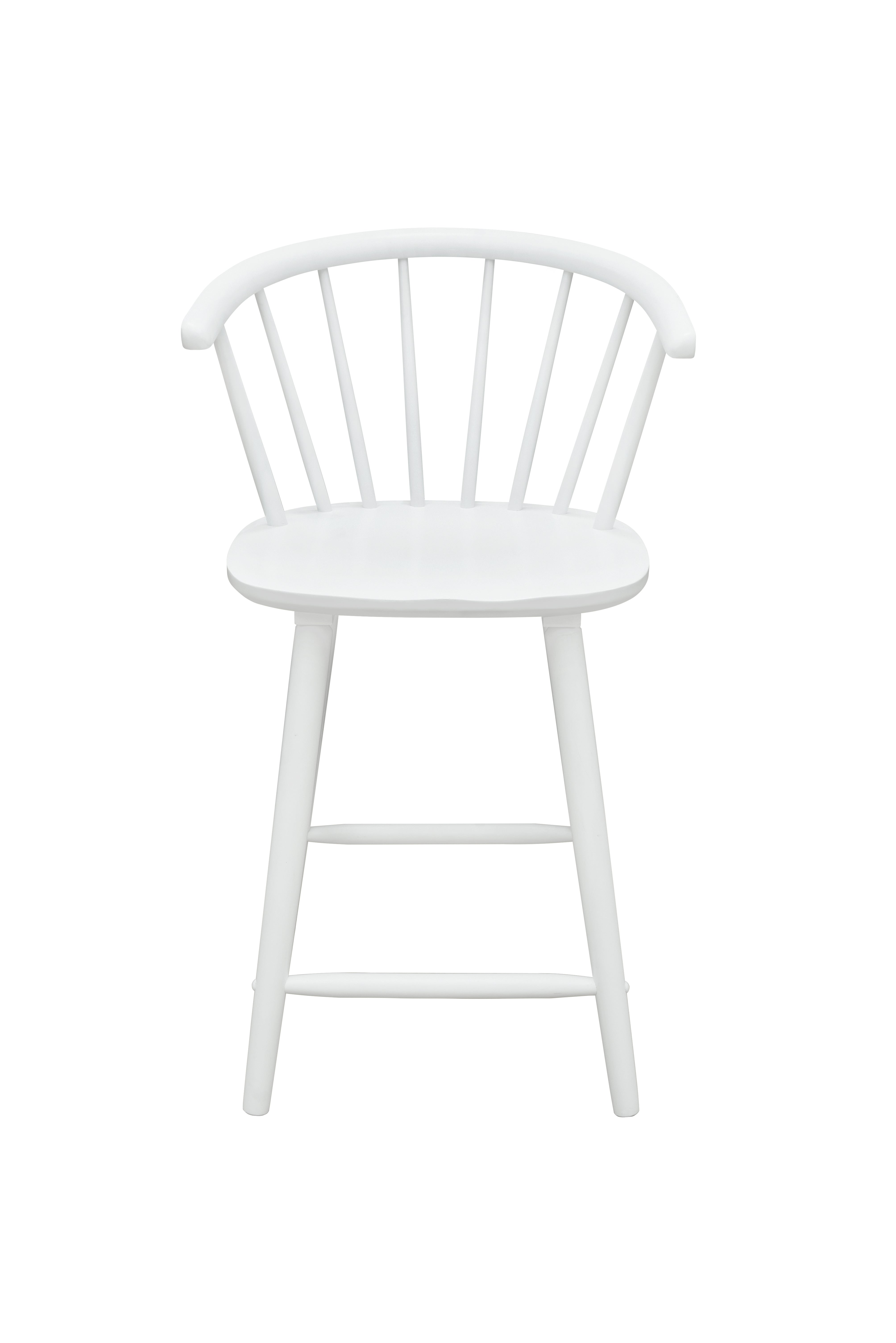 Janna White Counter Height Stool, Set of 2