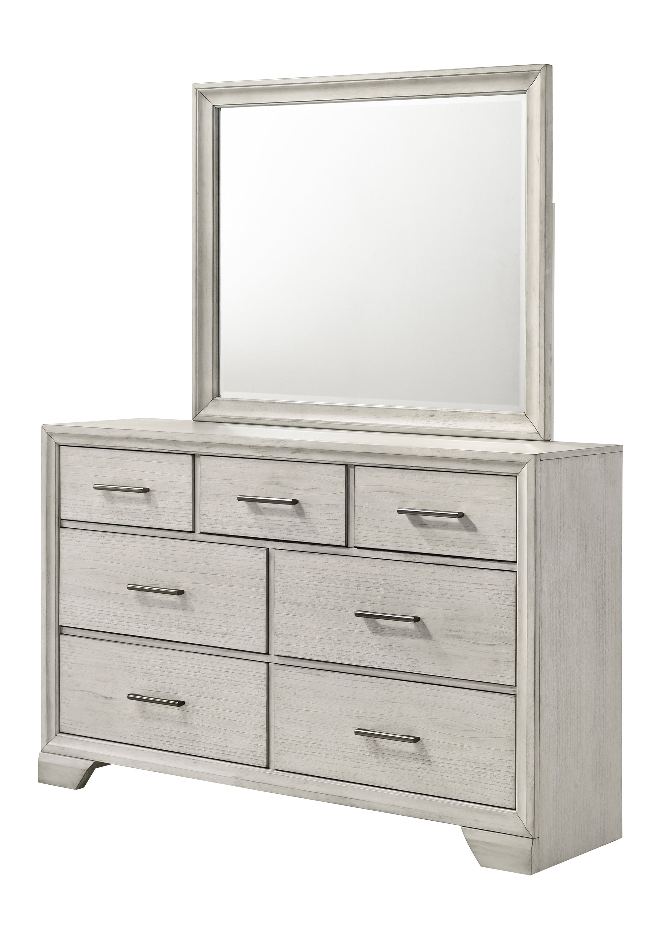 Jaymes White Mist Sleigh Storage Platform Bedroom Set