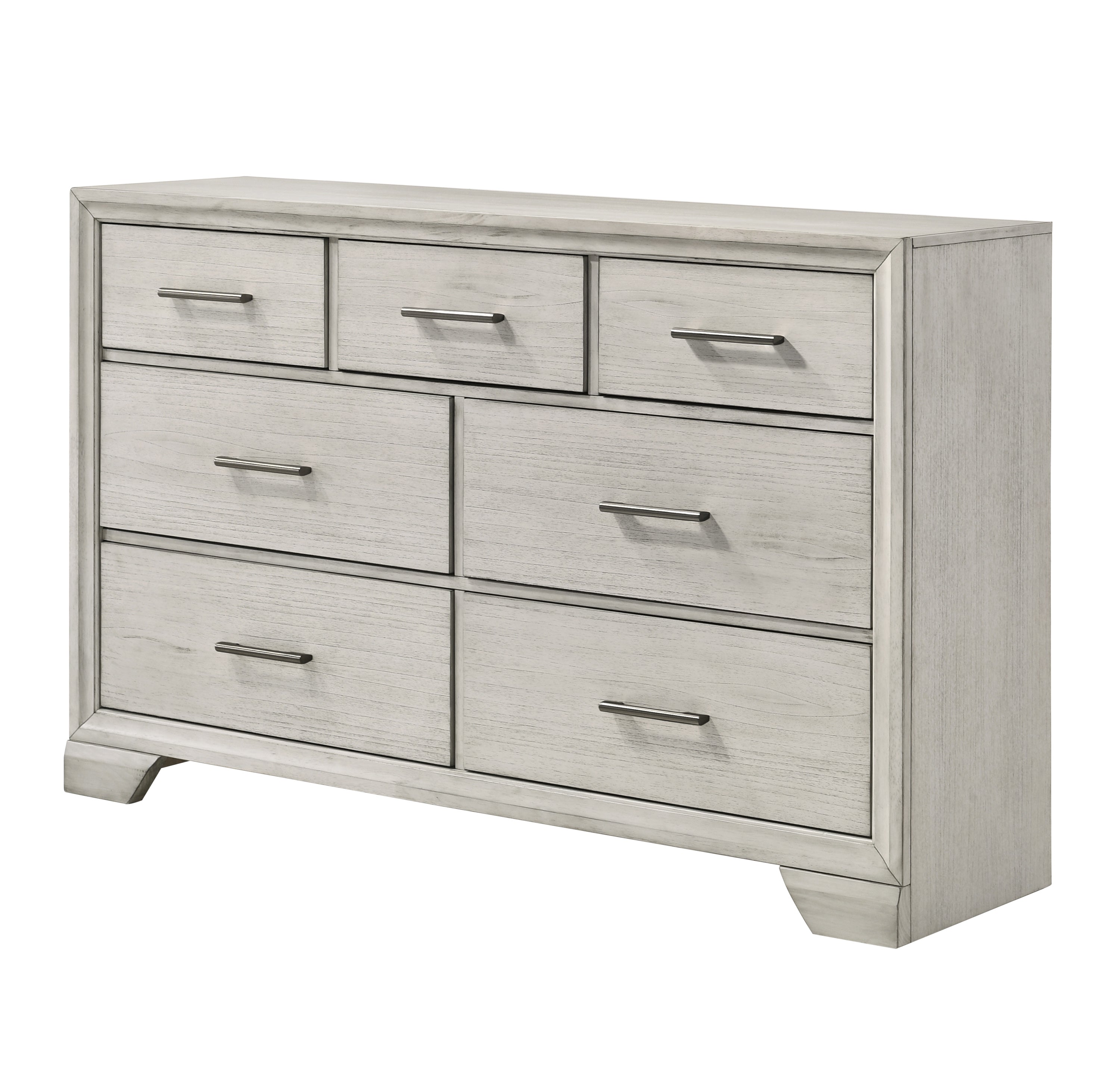 Jaymes White Mist Sleigh Storage Platform Bedroom Set