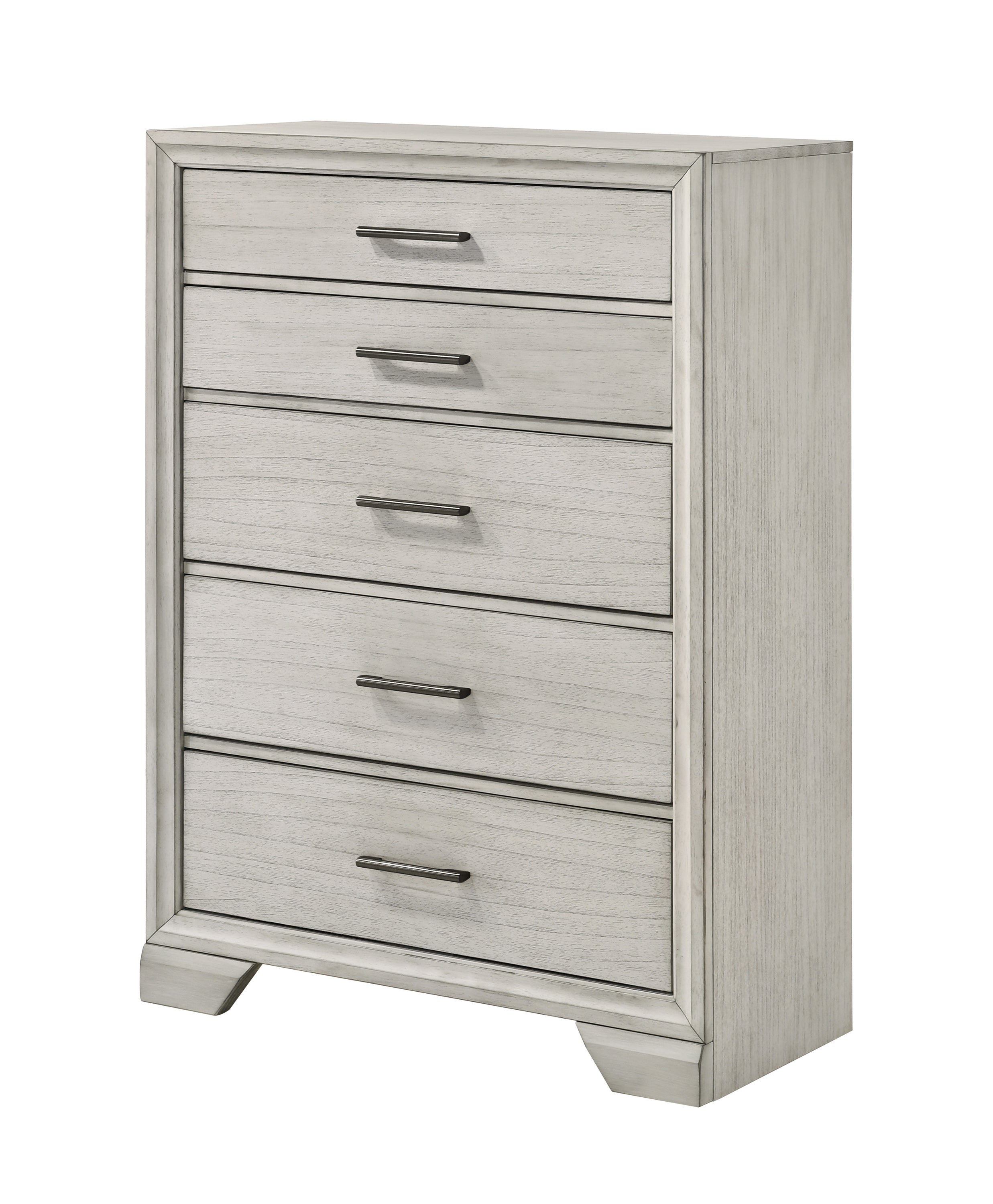 Jaymes White Mist Sleigh Storage Platform Bedroom Set