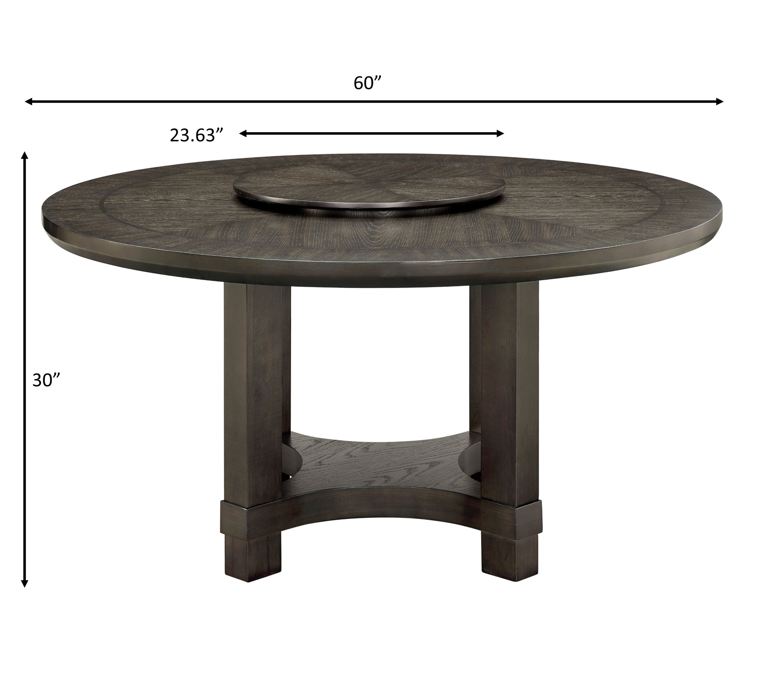 Jeffries Brown Round Dining Set