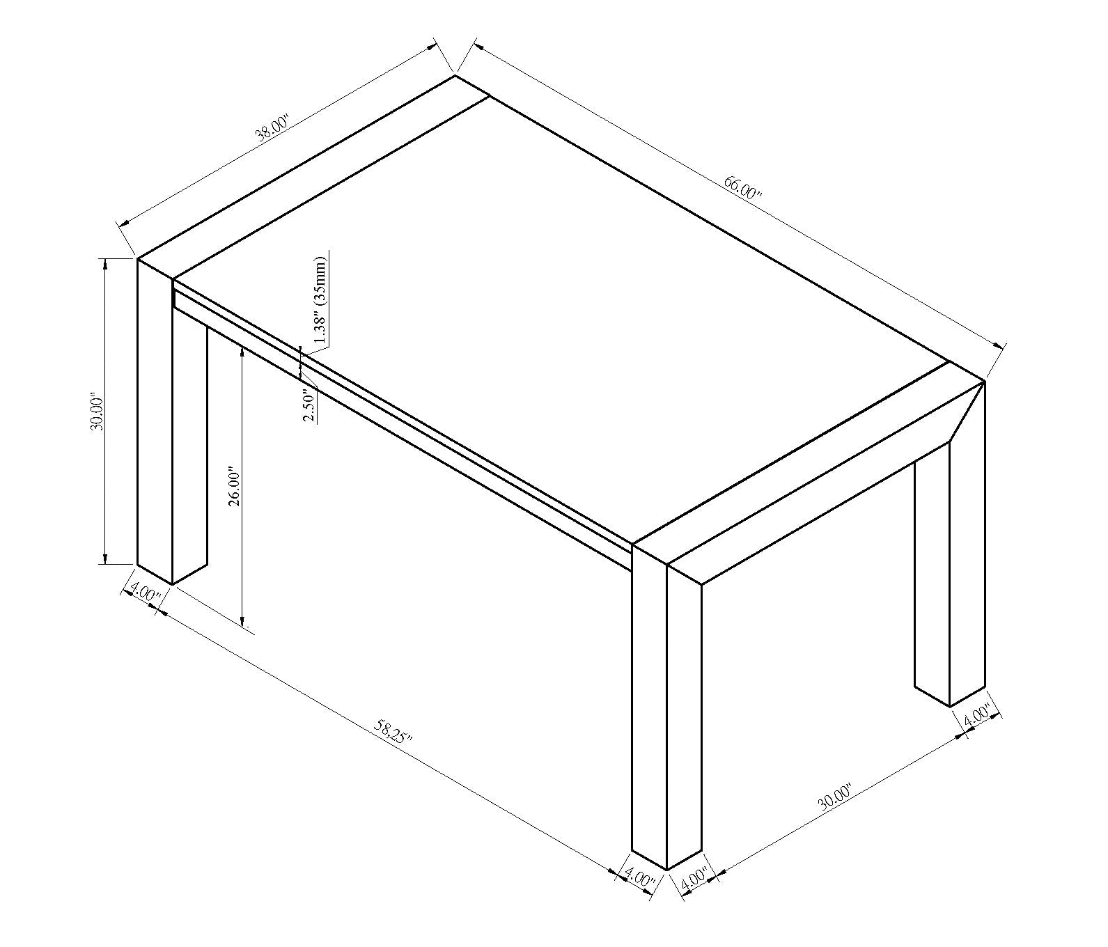 Jules Black/Light Gray Faux Marble Dining Table