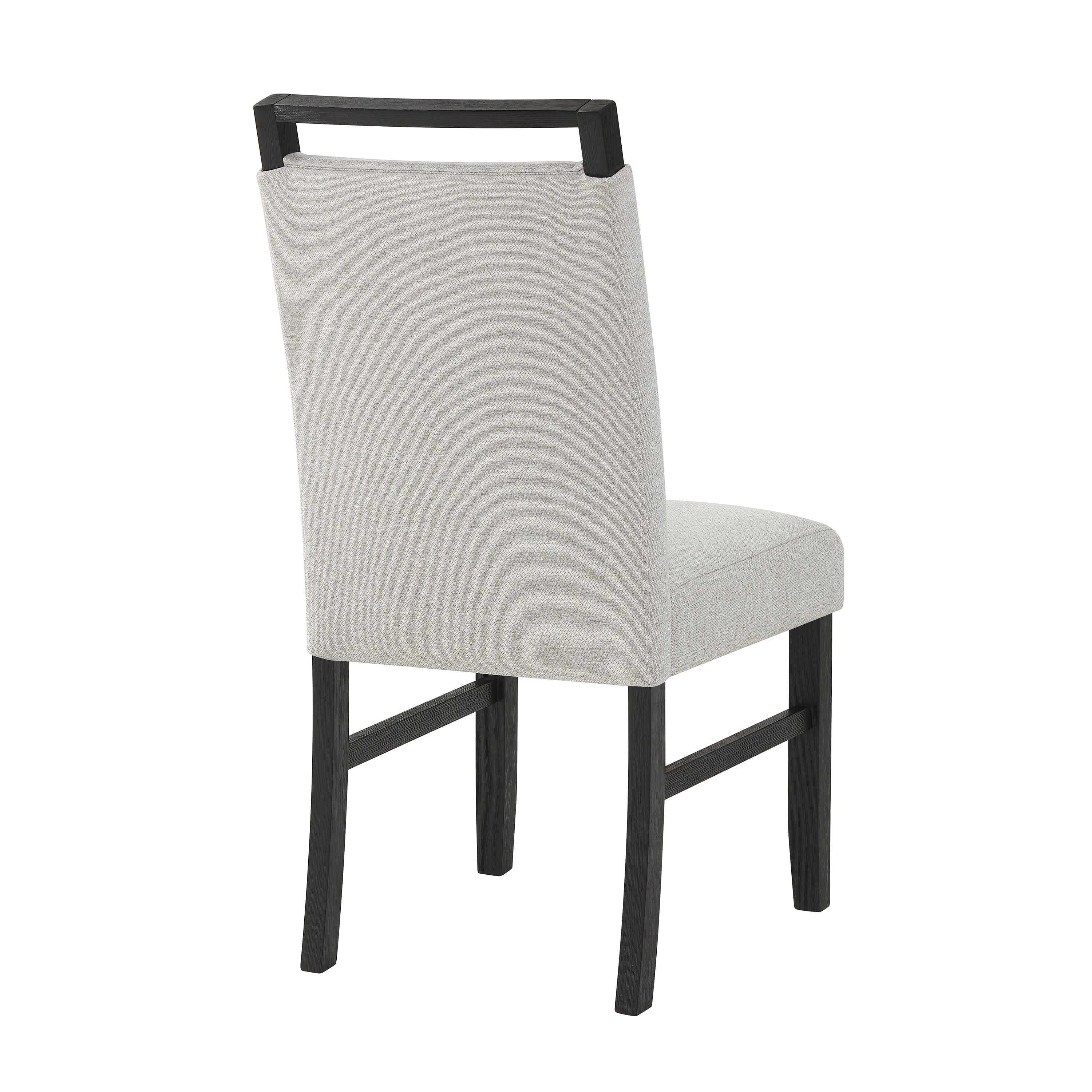 Jules Black/Light Gray Side Chair, Set of 2