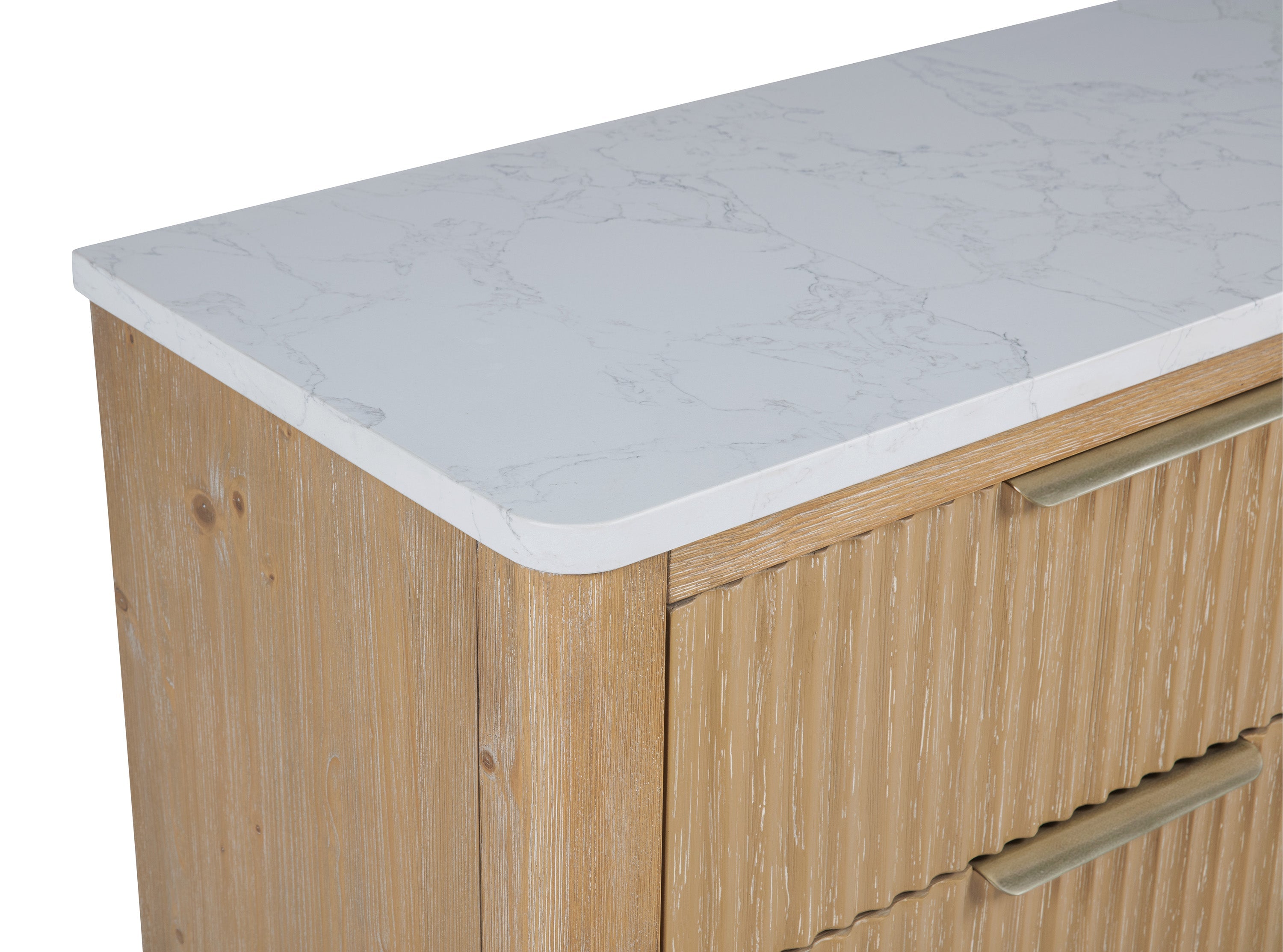 Kara Cerused Natural Nightstand