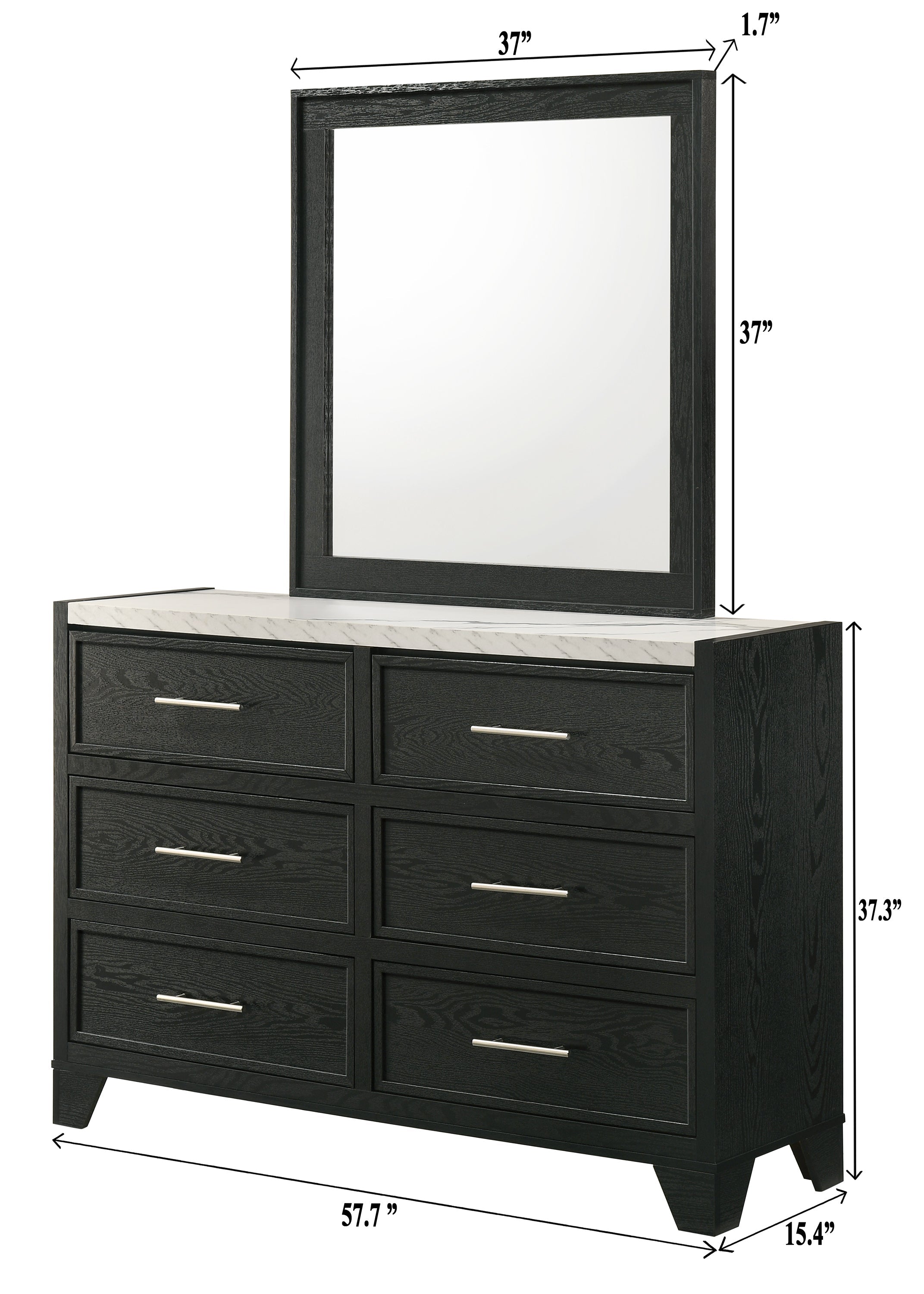 Lamar Black Bedroom Set