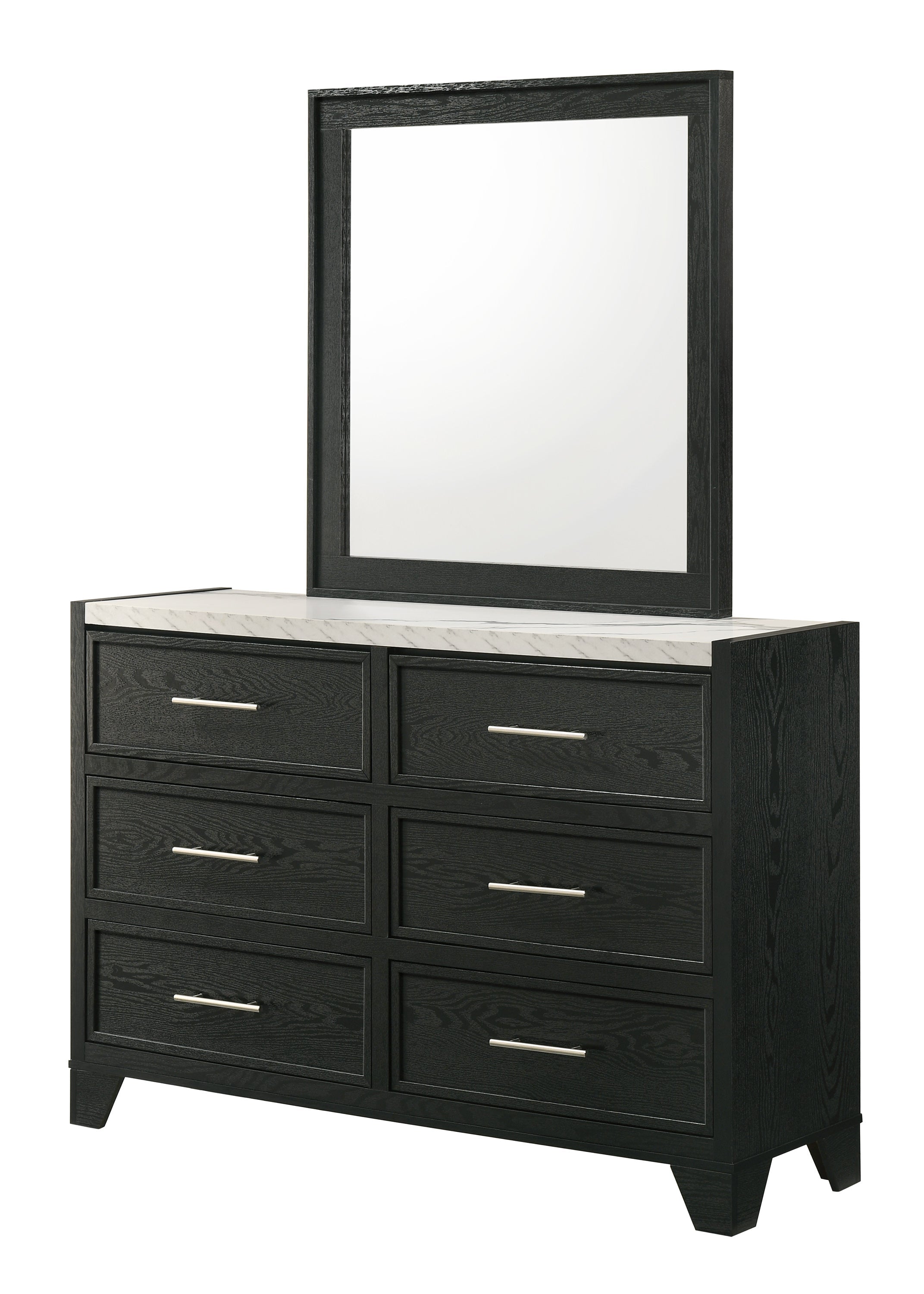 Lamar Black Bedroom Mirror (Mirror Only)