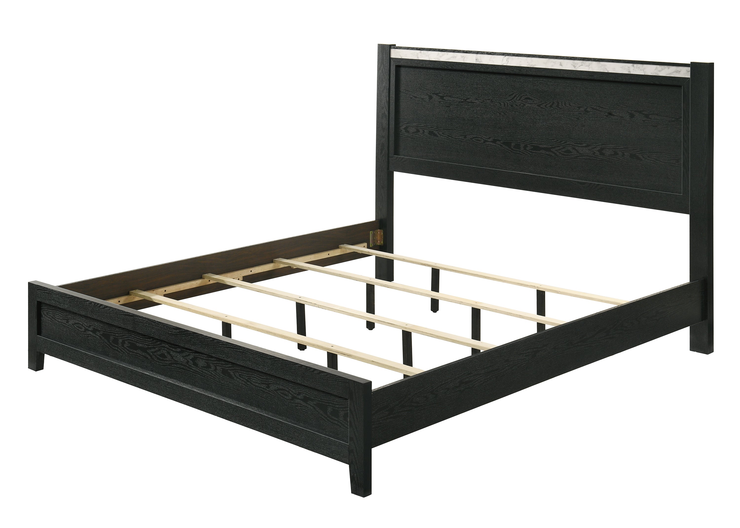 Lamar Black King Bed