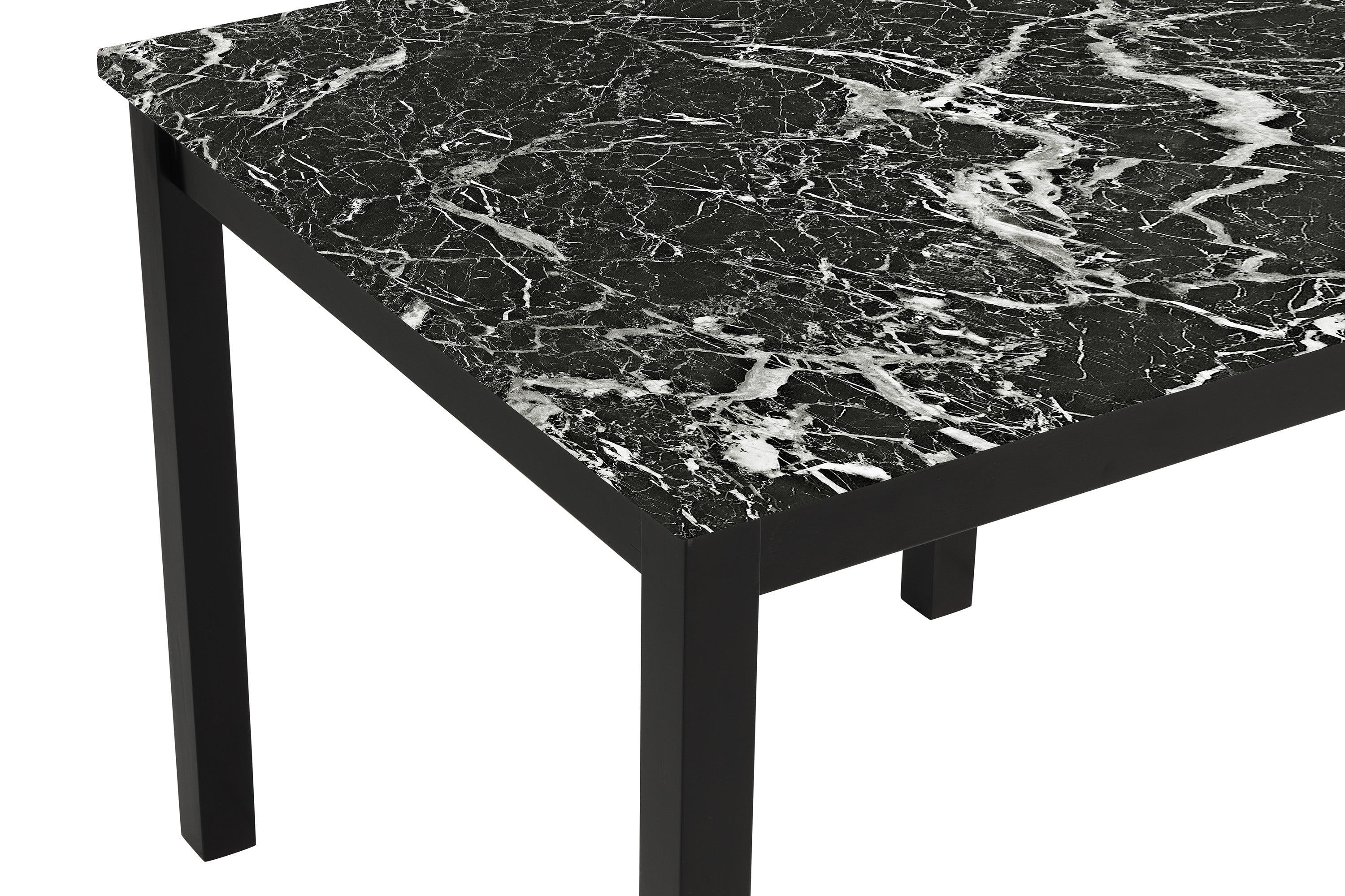 Lennon Black Velvet 5-Piece Counter Height Dining Set