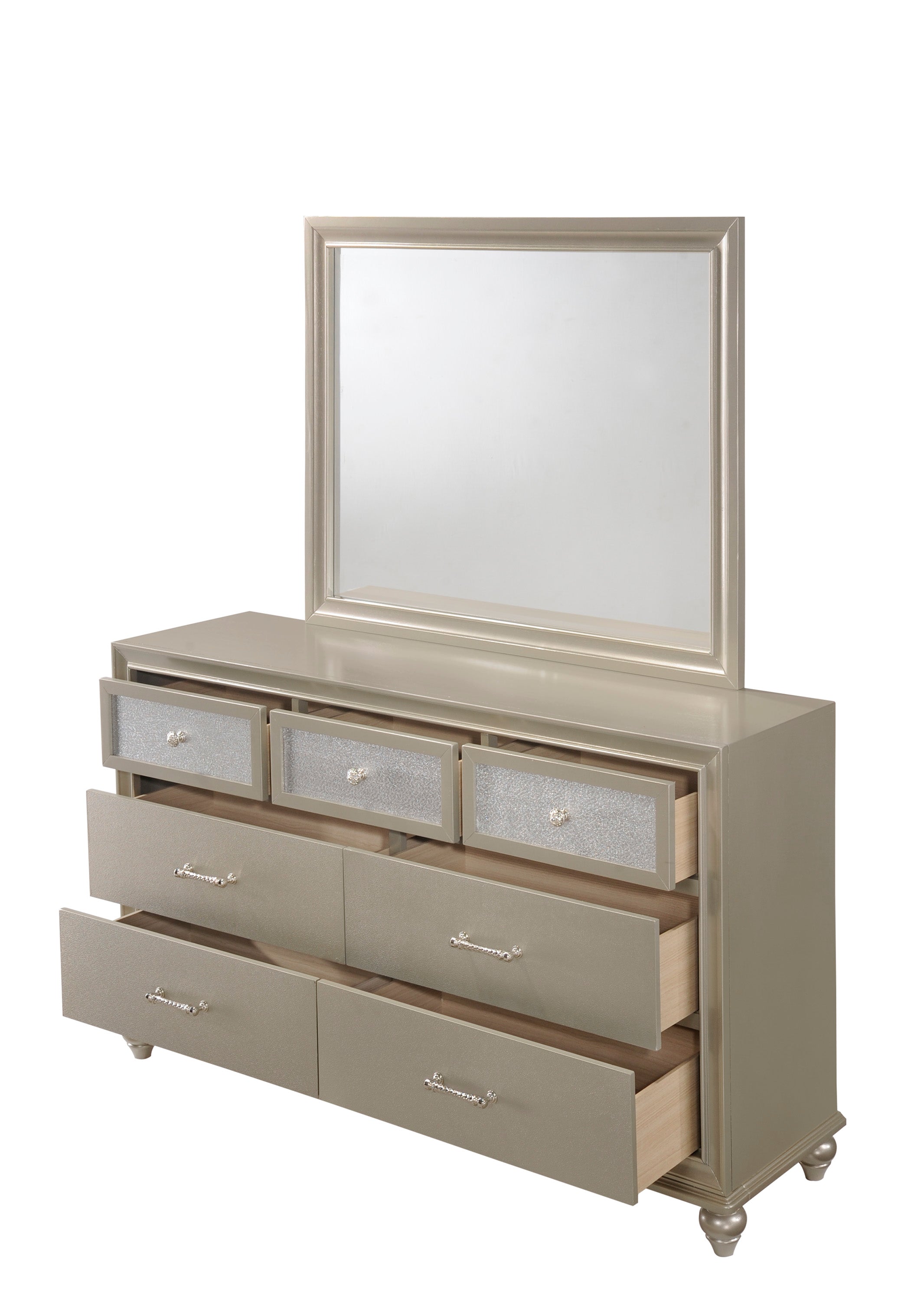 Lila Champagne Bedroom Mirror (Mirror Only)