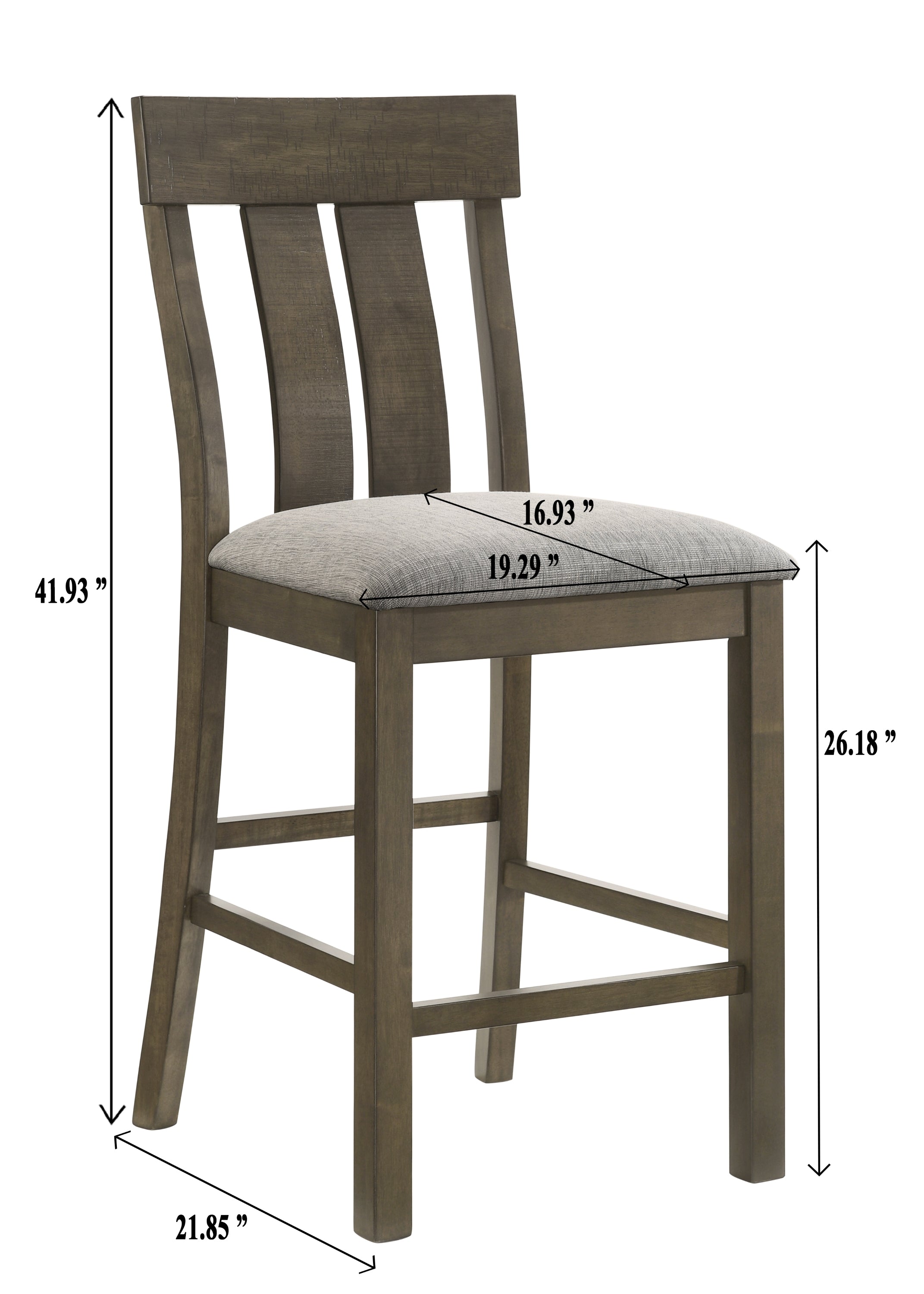 Lloyd Brown Counter Height Chair, Set of 2