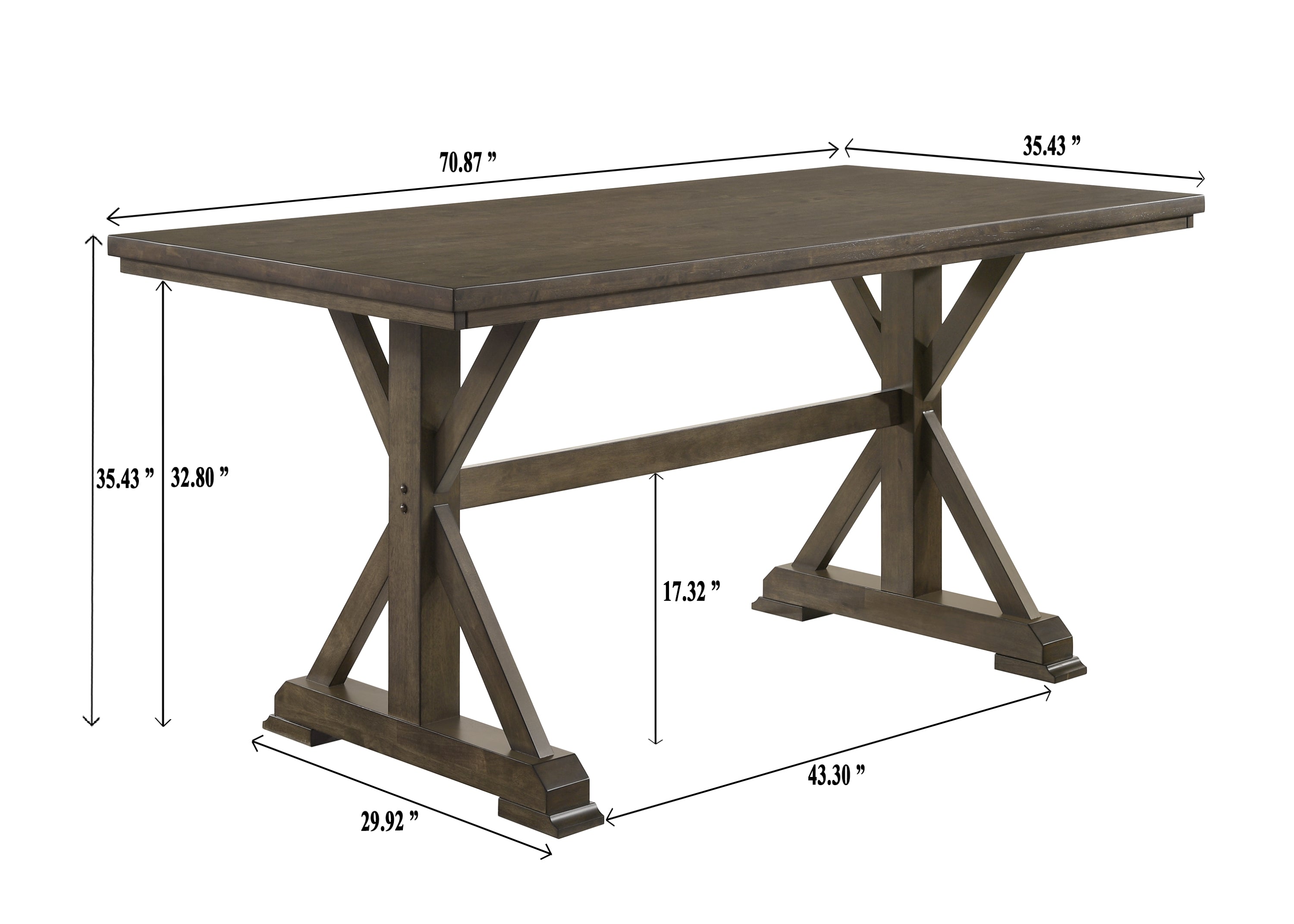 Lloyd Brown Counter Height Table
