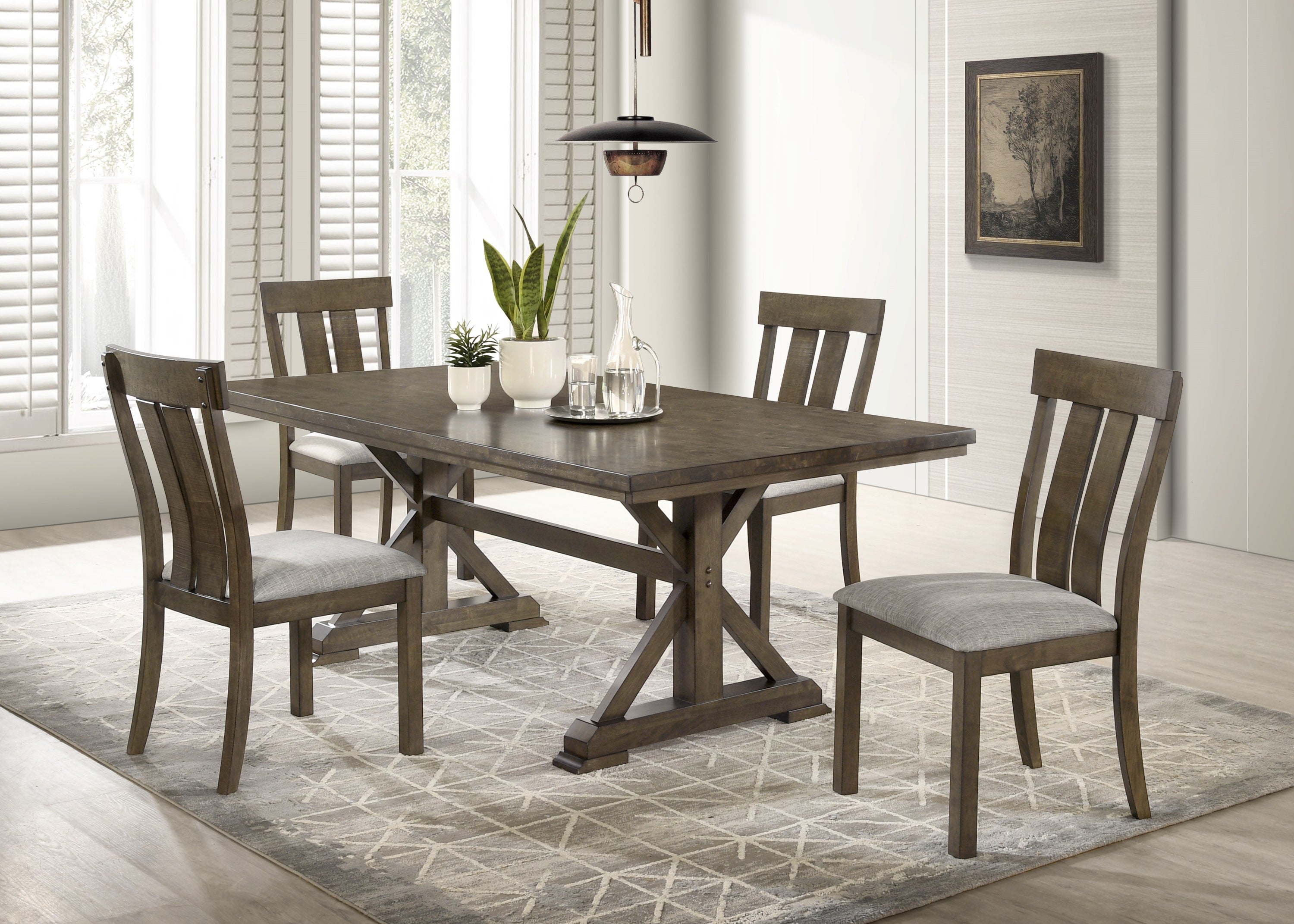 Lloyd Brown Rectangular Dining Table