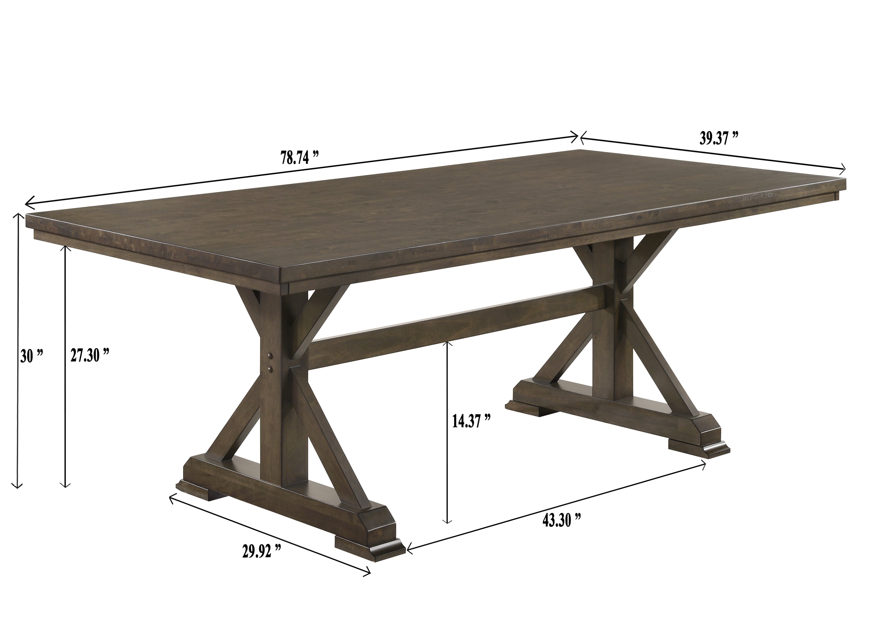 Lloyd Brown Rectangular Dining Table