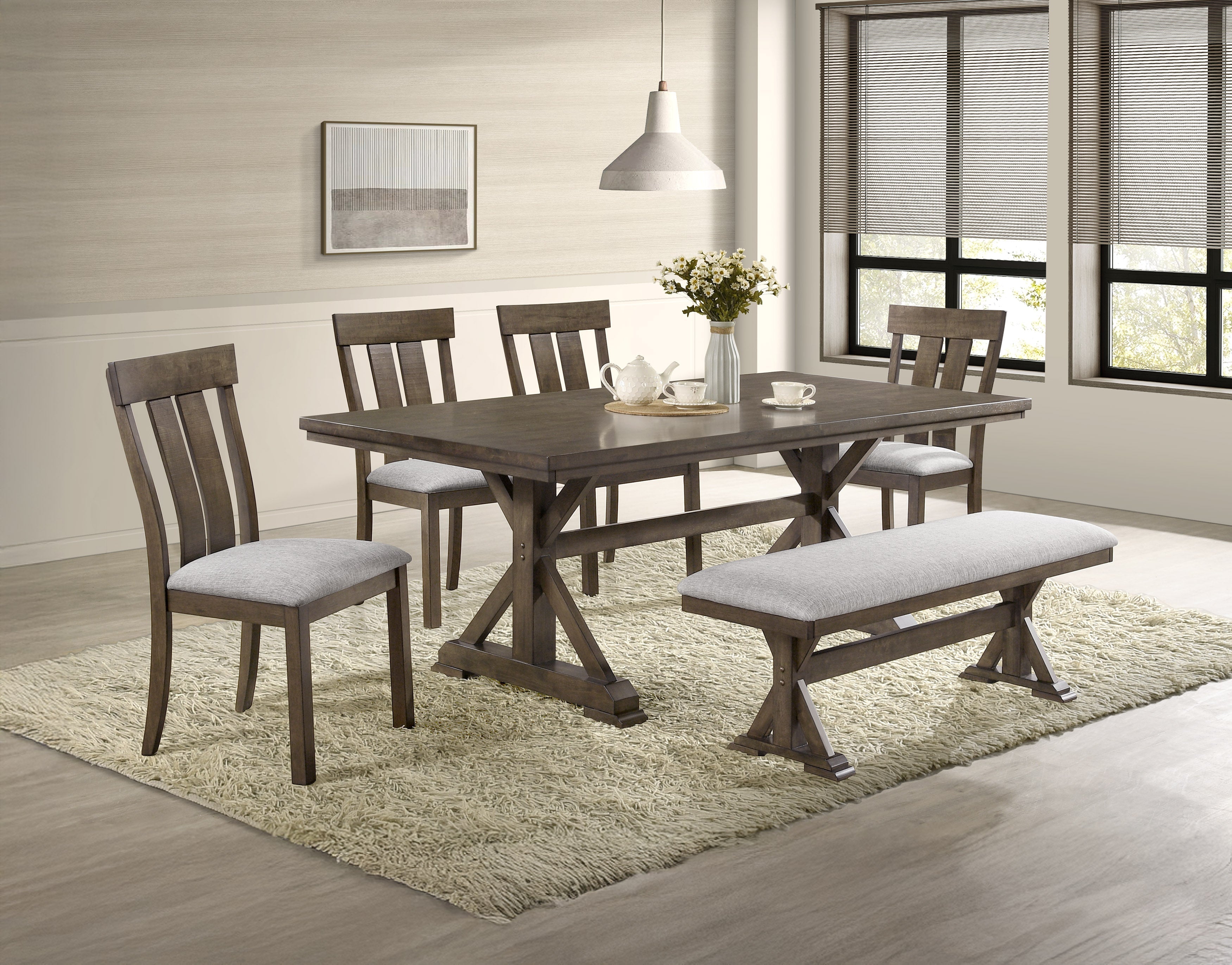 Lloyd Brown Rectangular Dining Table