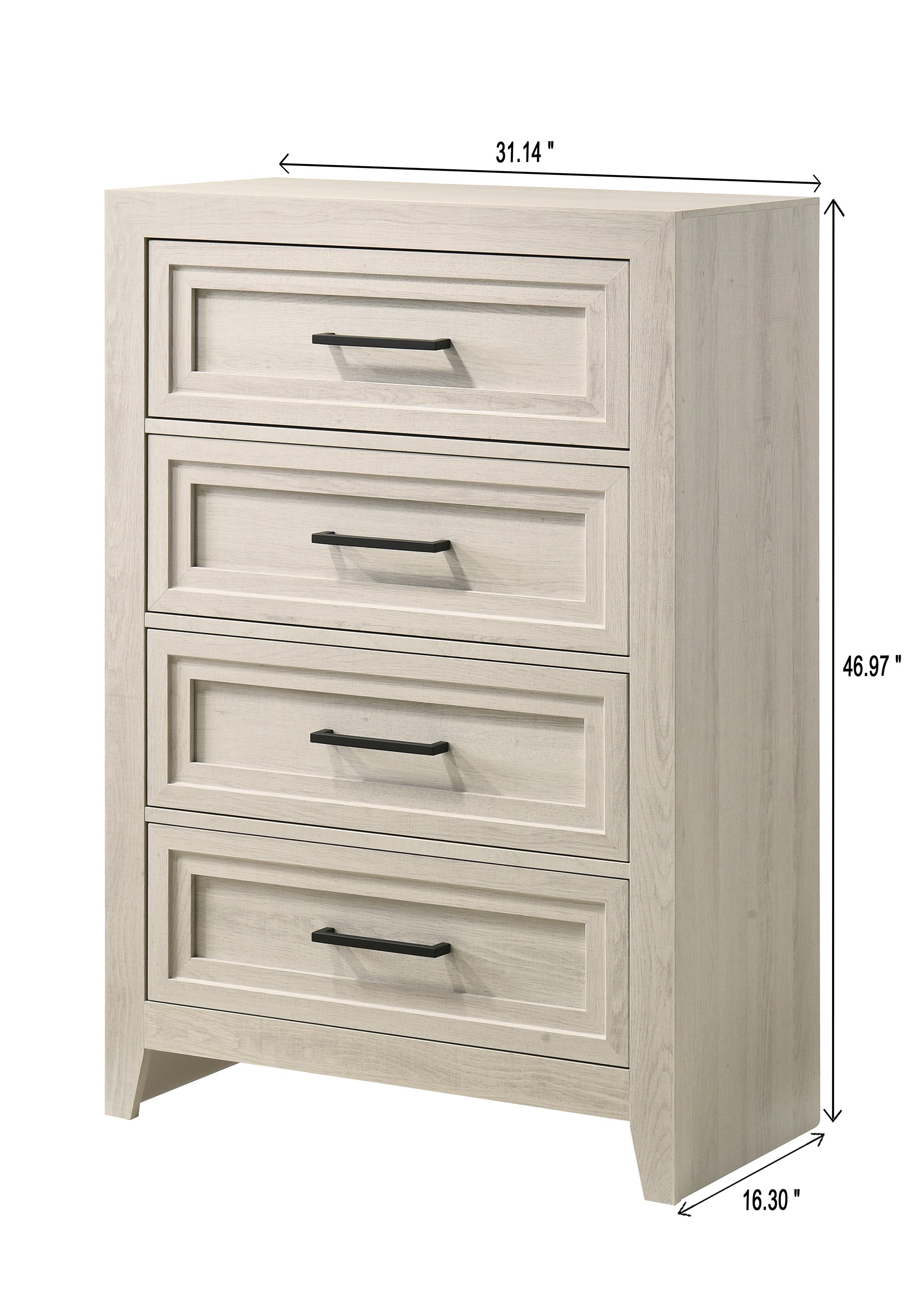 Lorraine Antique White Panel Bedroom Set