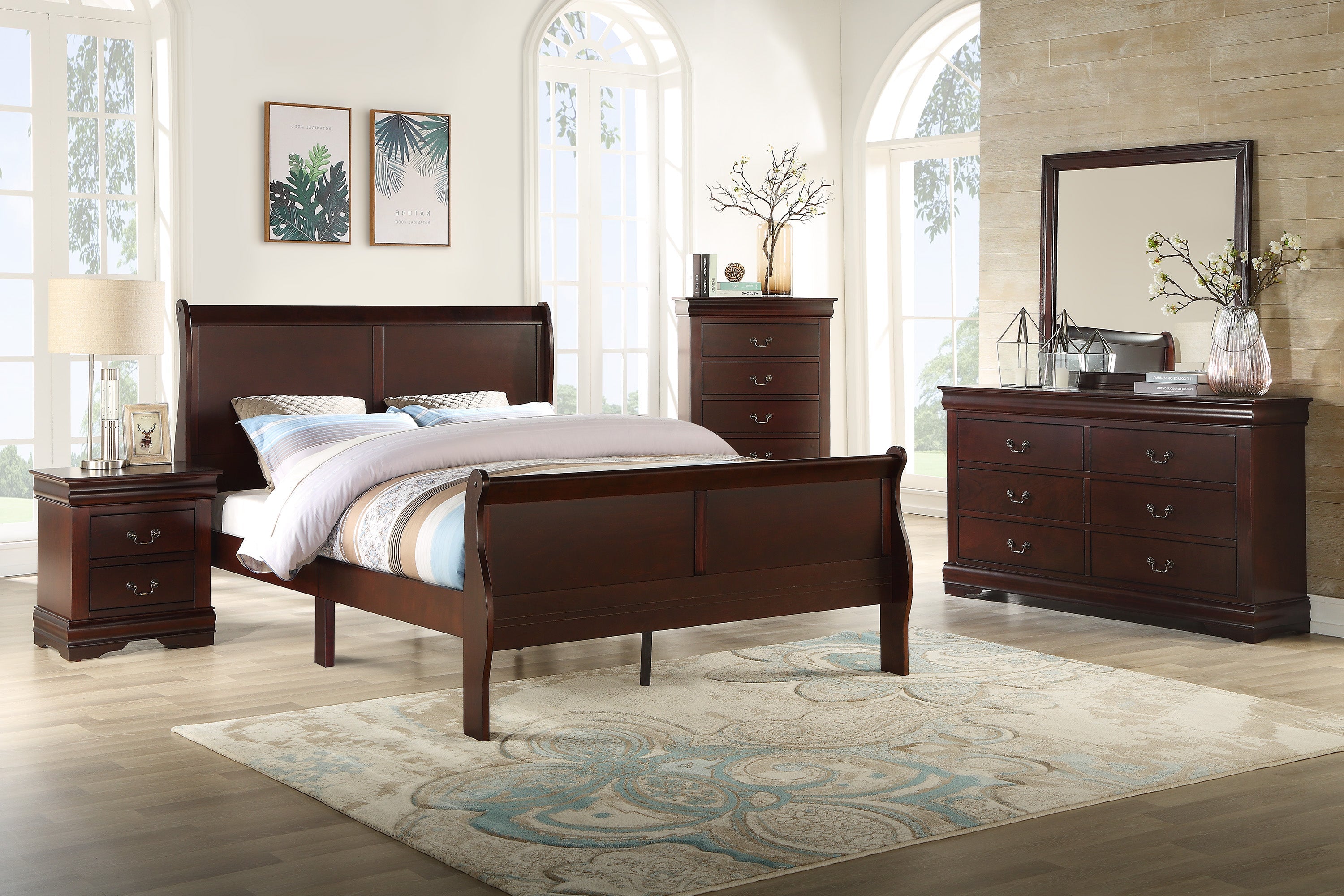 Louis Philip Cherry Mirror (Mirror Only)