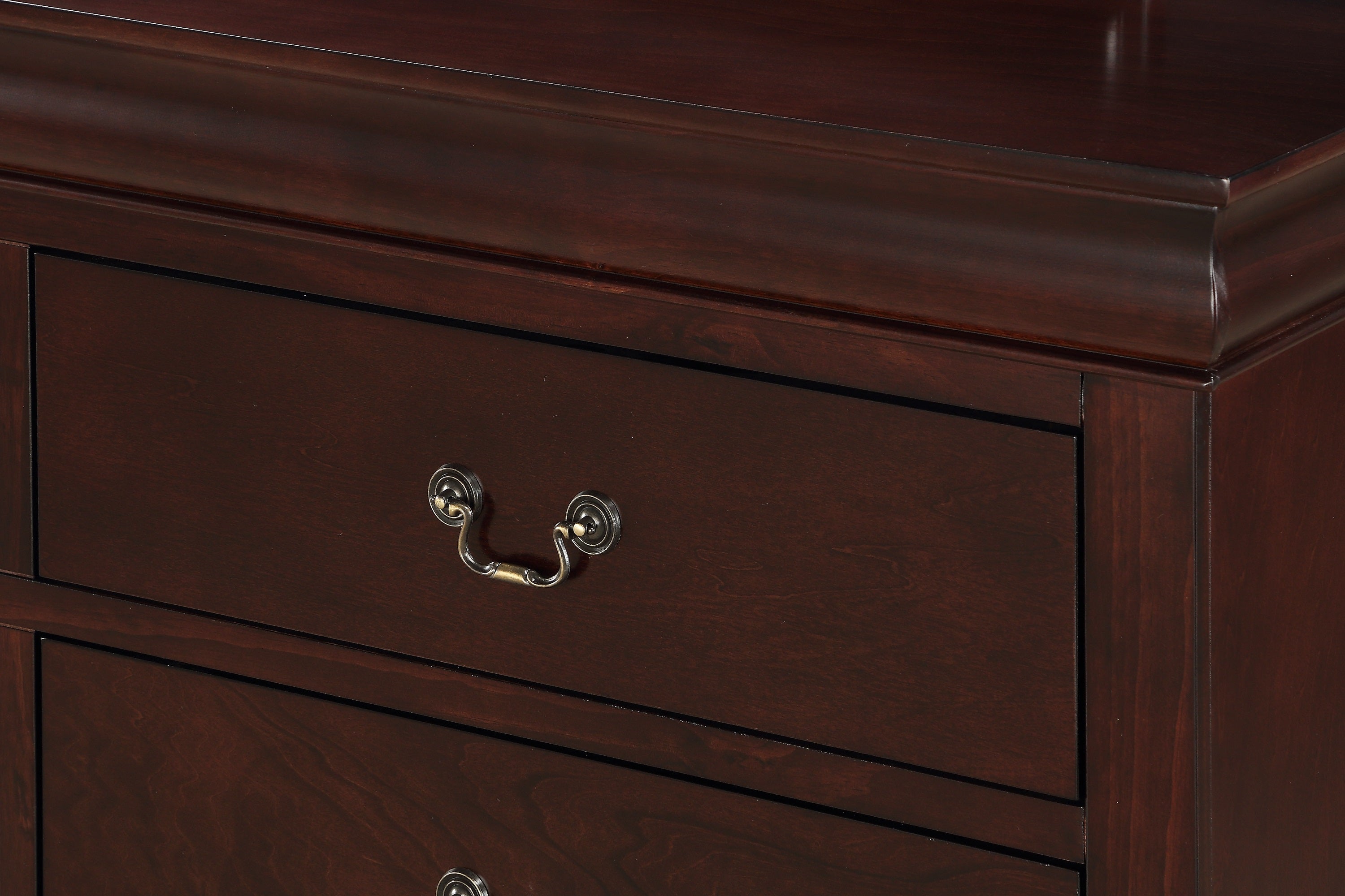 Louis Philip Cherry Sleigh Youth Bedroom Set
