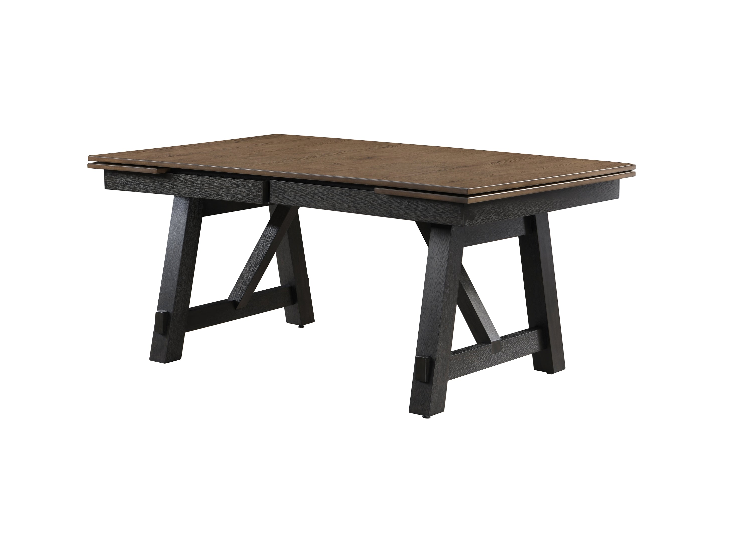 Maribelle Wheat Charcoal Extendable Dining Set