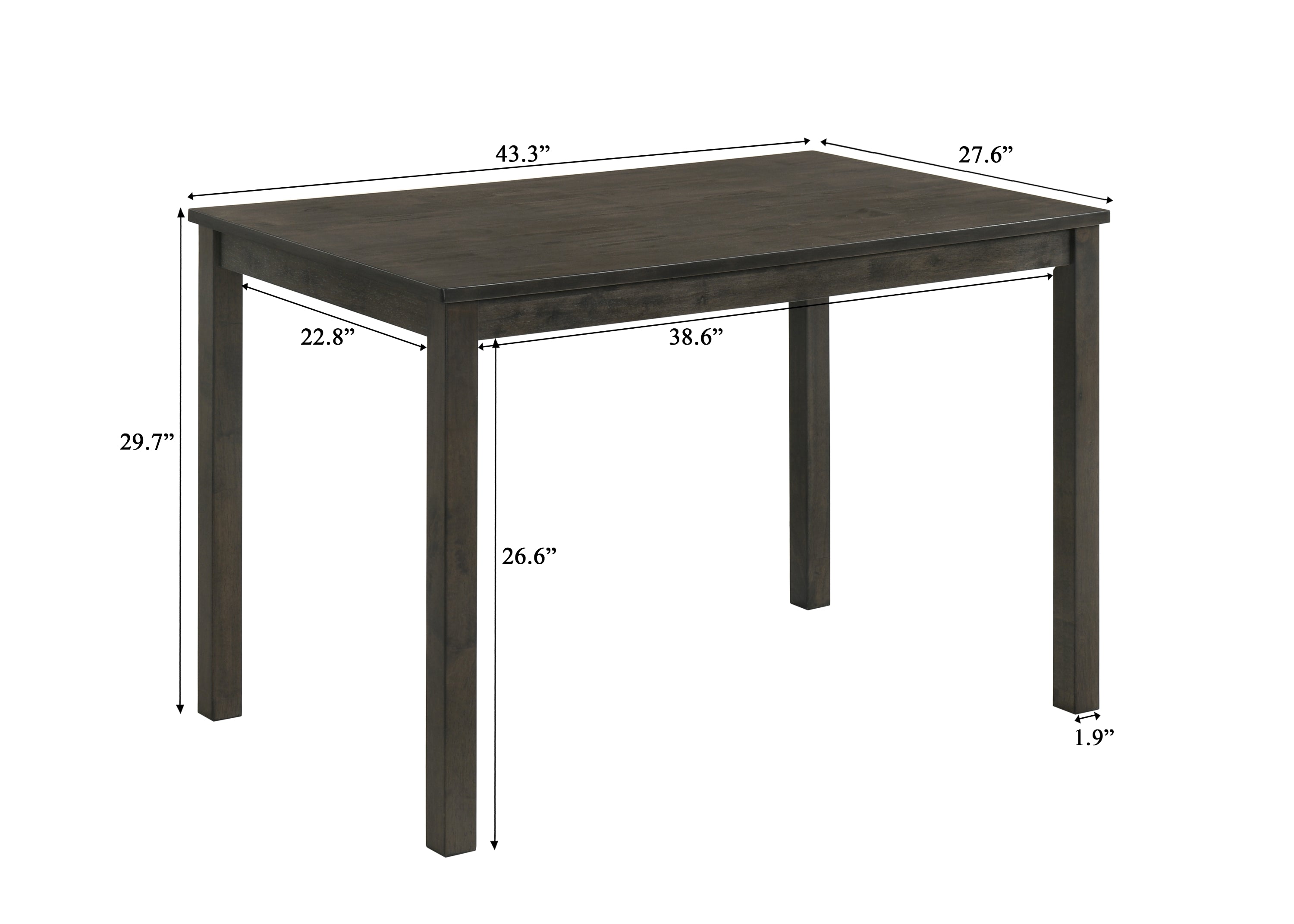 Melshire Dark Wood Dining Table