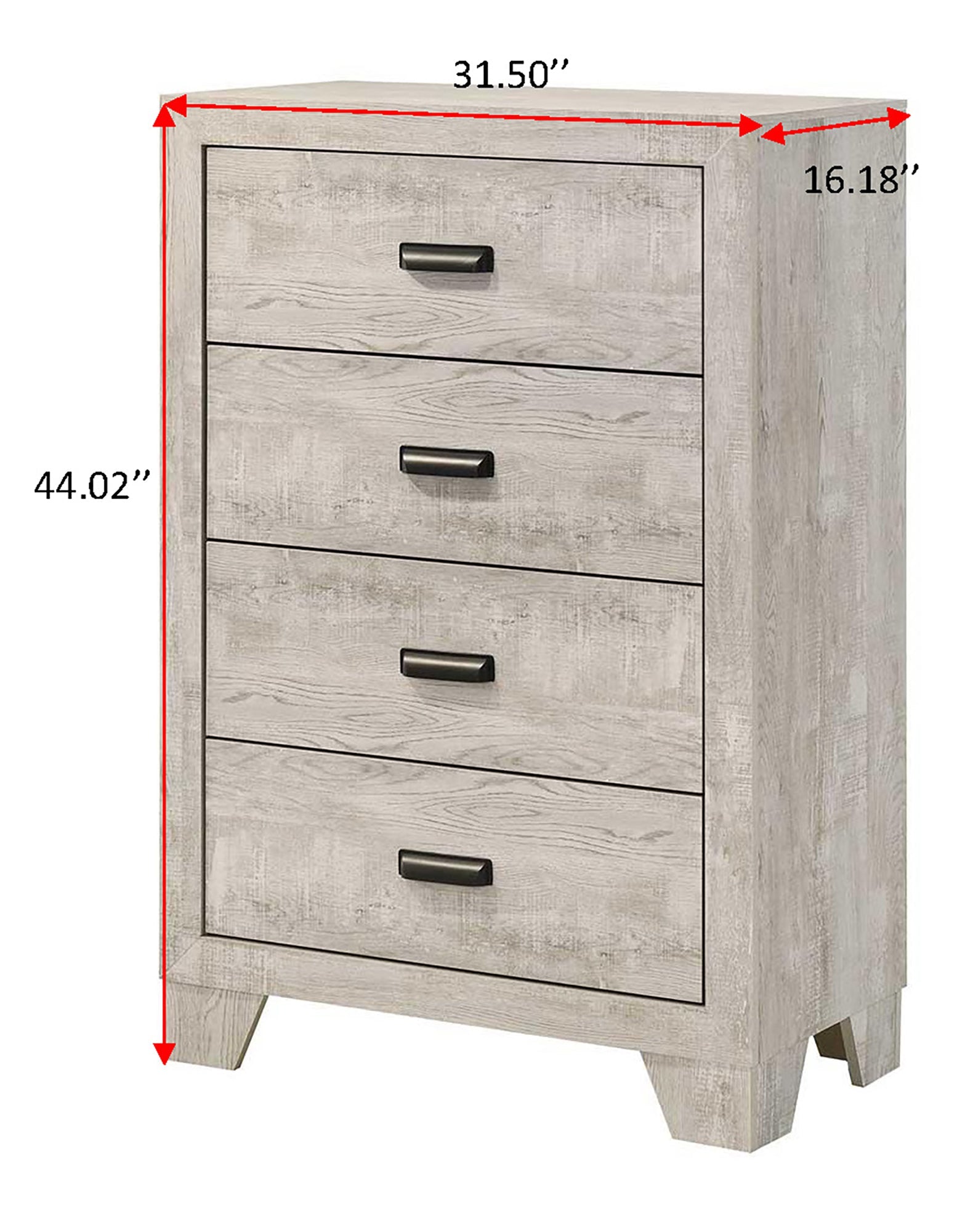 Millie Whitewash Panel Youth Bedroom Set