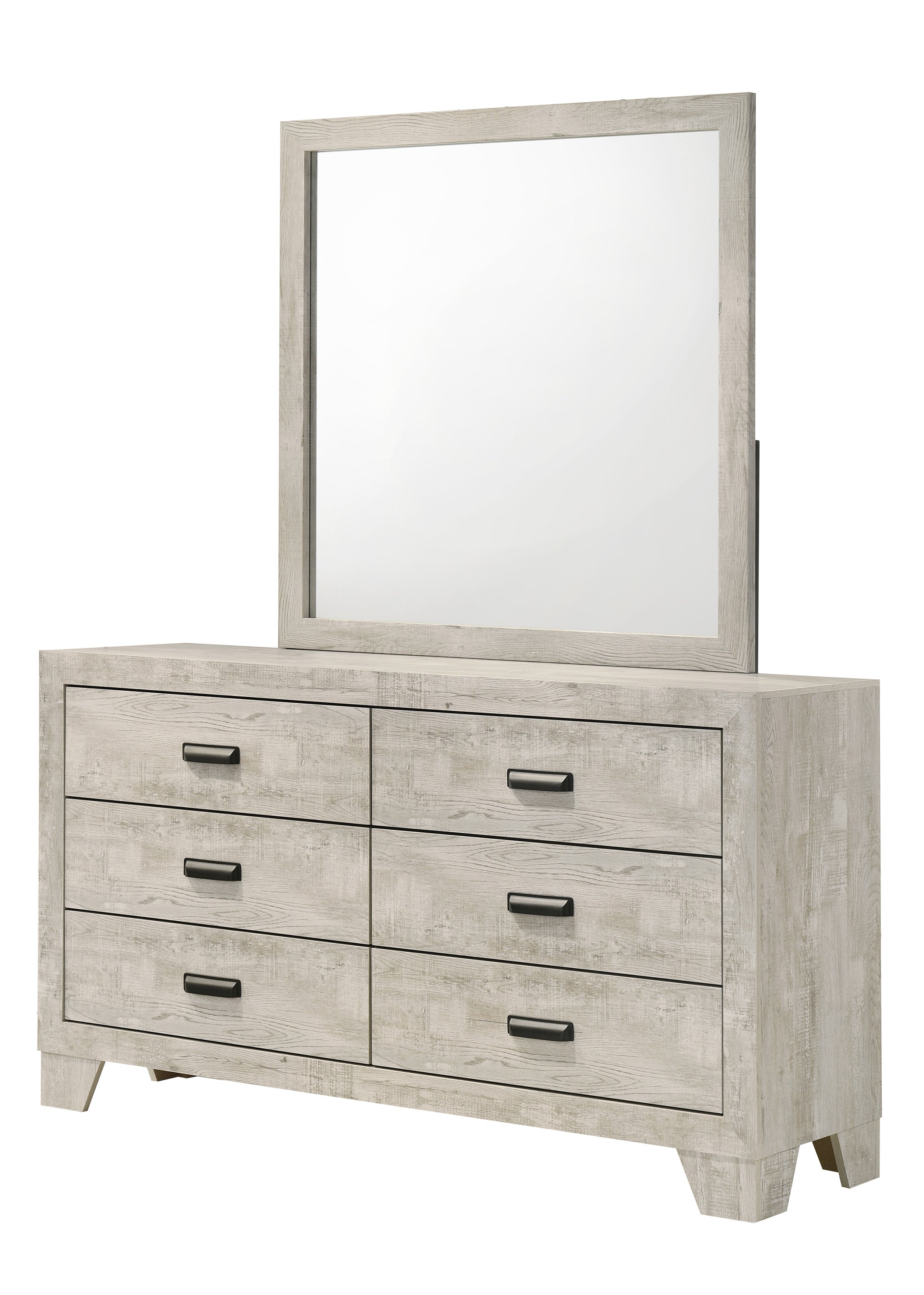 Millie Whitewash Panel Bedroom Set