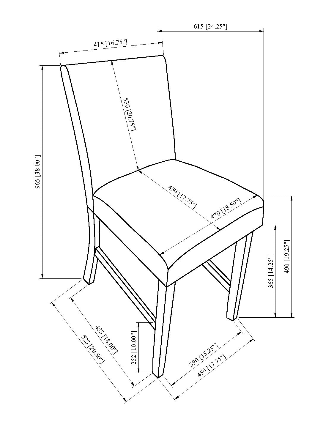 Parkside Dove Dining Chair, Set of 2