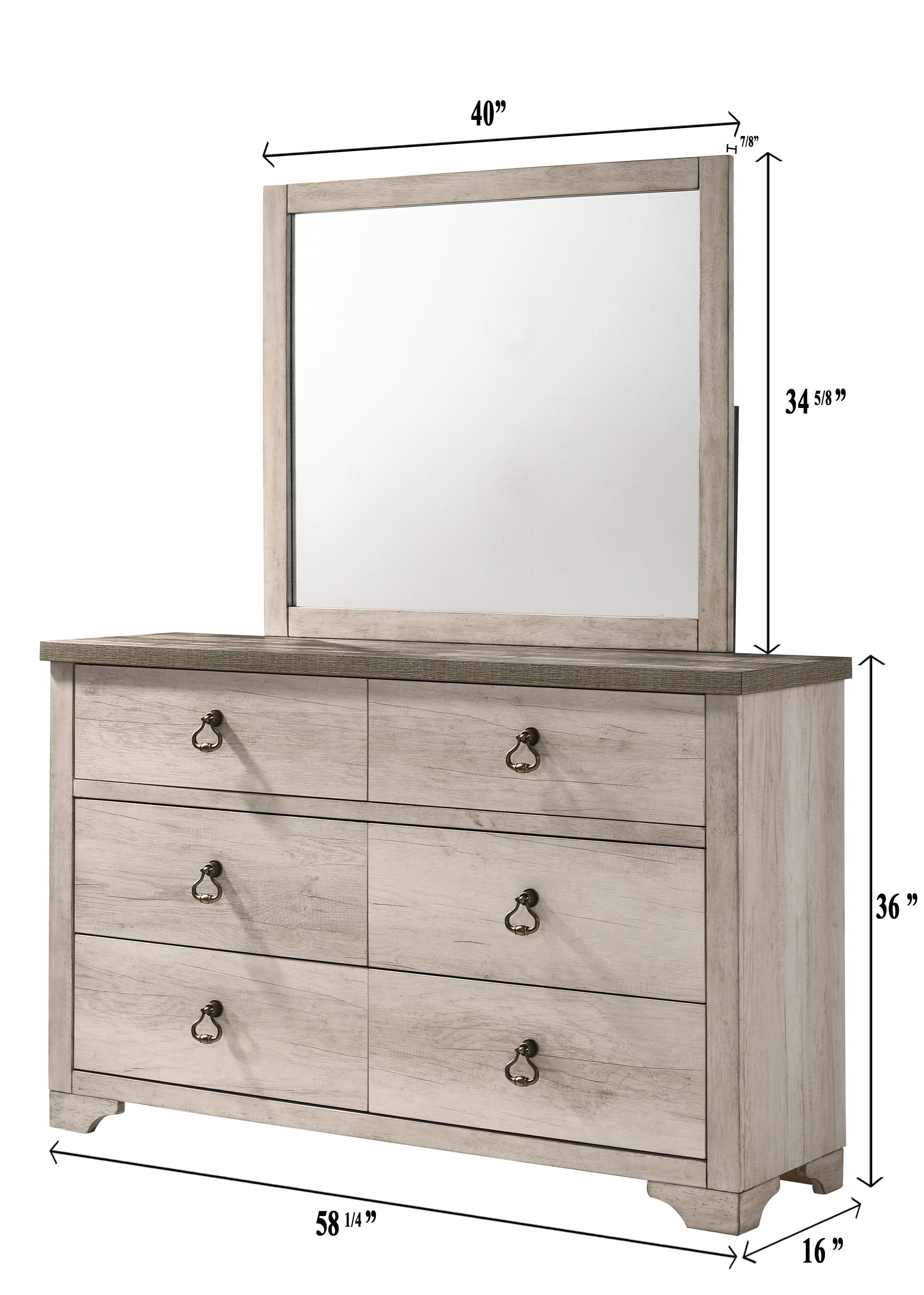 Patterson Driftwood Panel Youth Bedroom Set