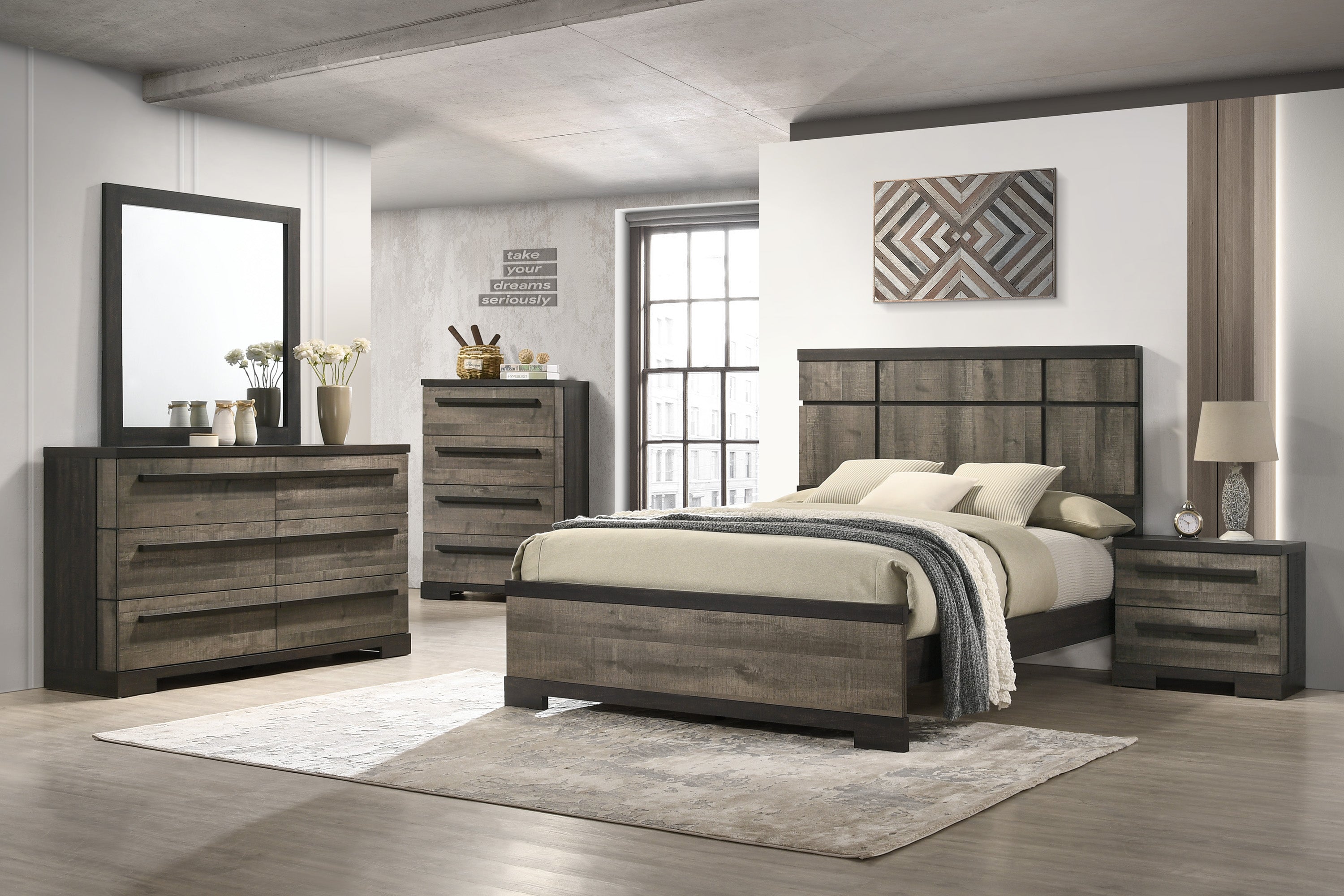 Remington Brown/Gray Mirror (Mirror Only)