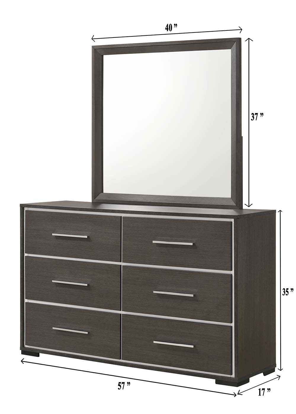 Sharpe Brown Mirror (Mirror Only)