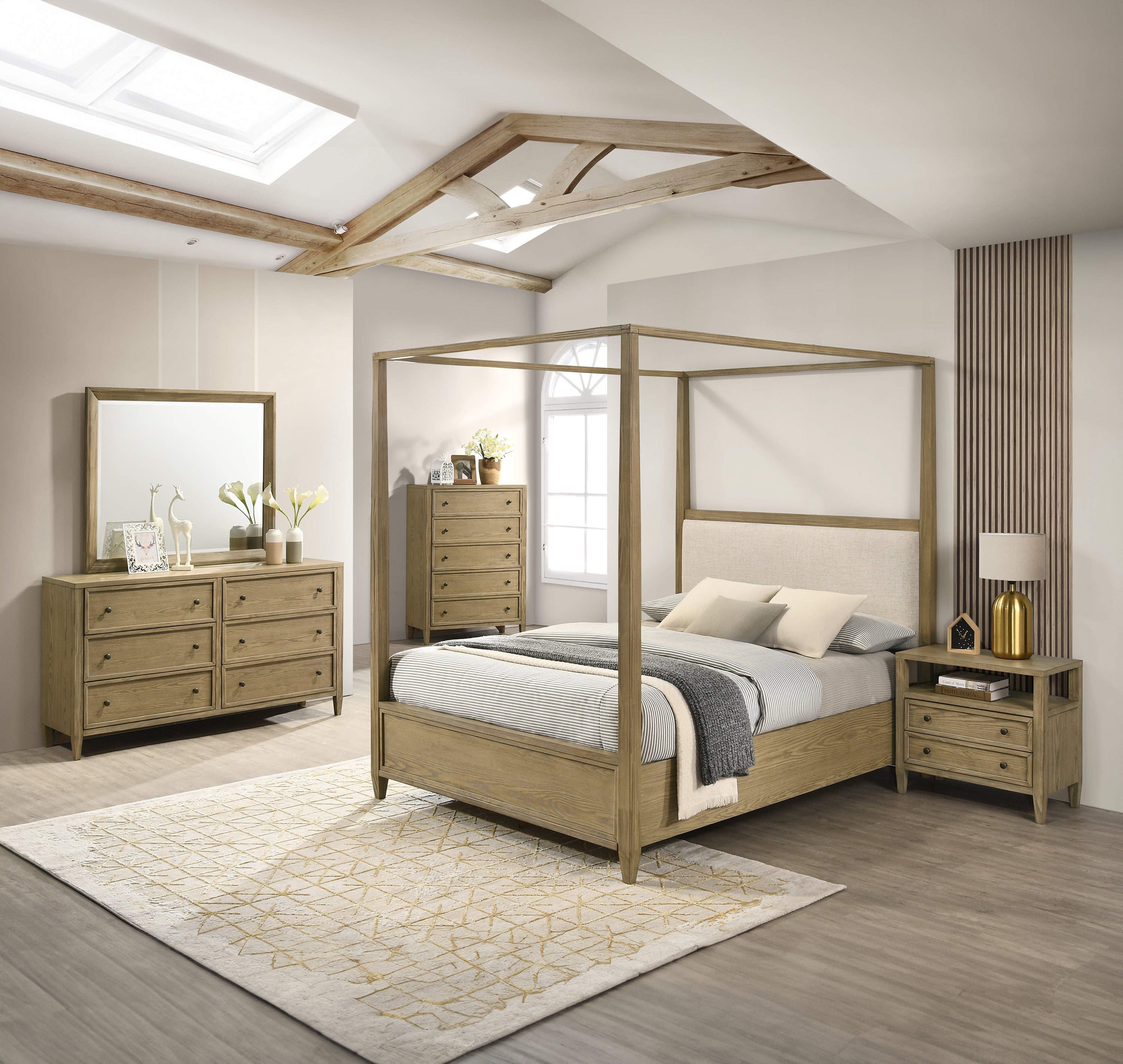 Sienna Rustic Natural Dresser Mirror (Mirror Only)