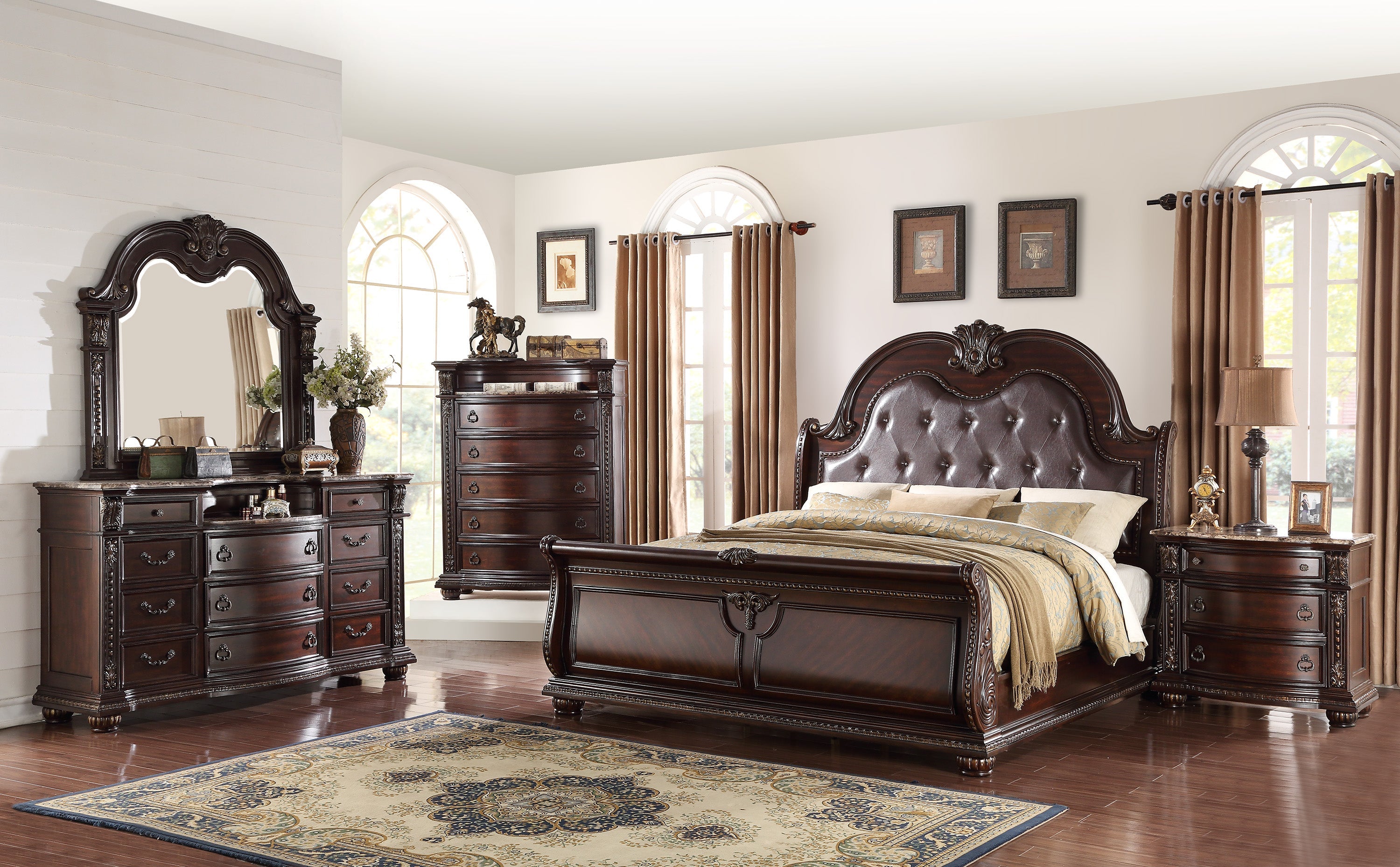 Stanley Cherry Brown Dresser