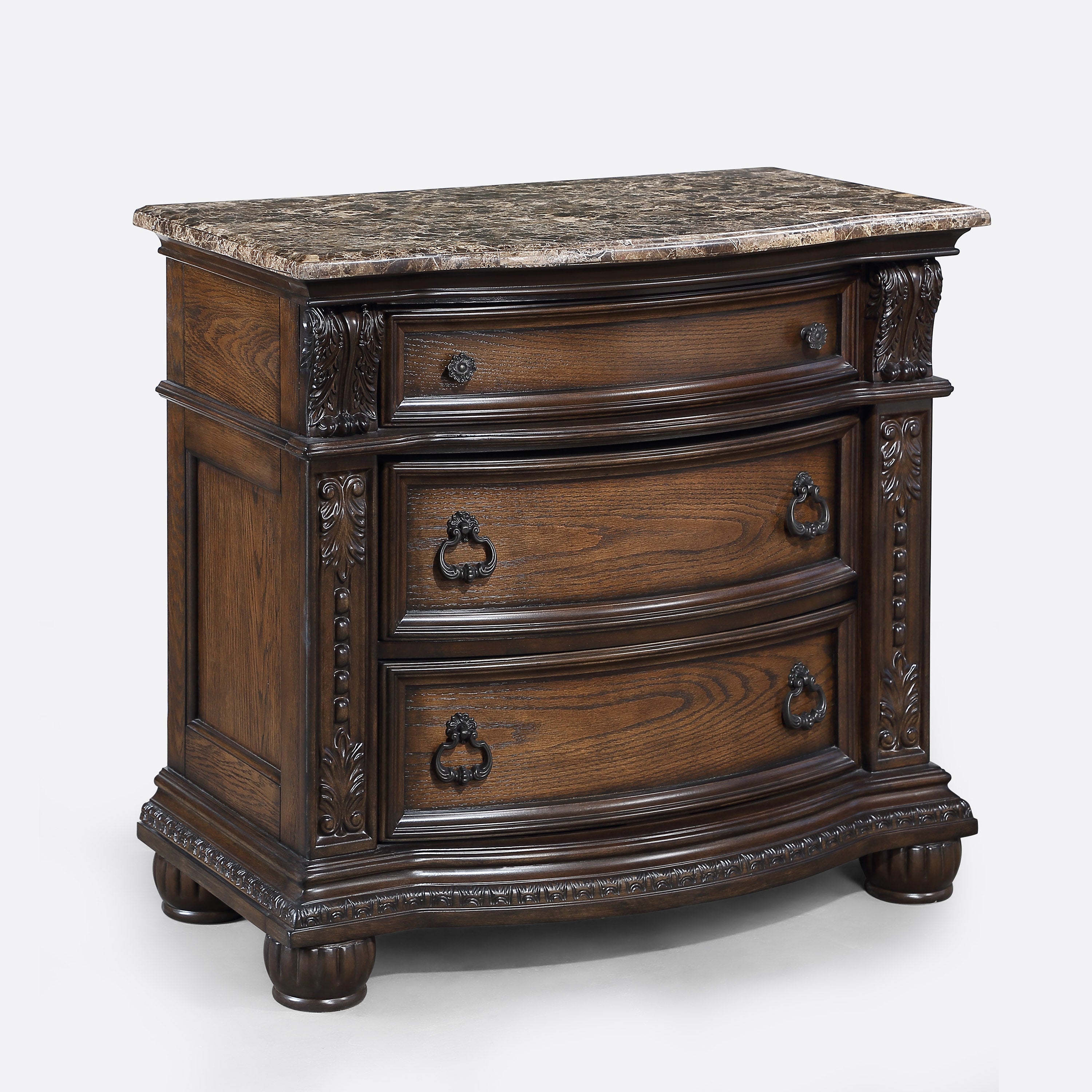 Stanley Coffee Brown Upholstered Sleigh Bedroom Set