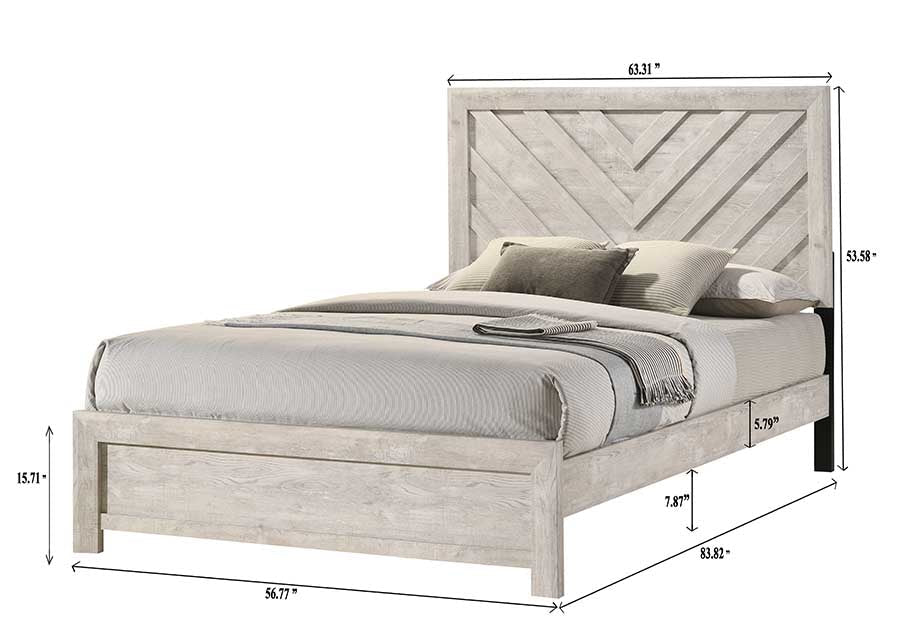 Valor Beige Panel Bedroom Set