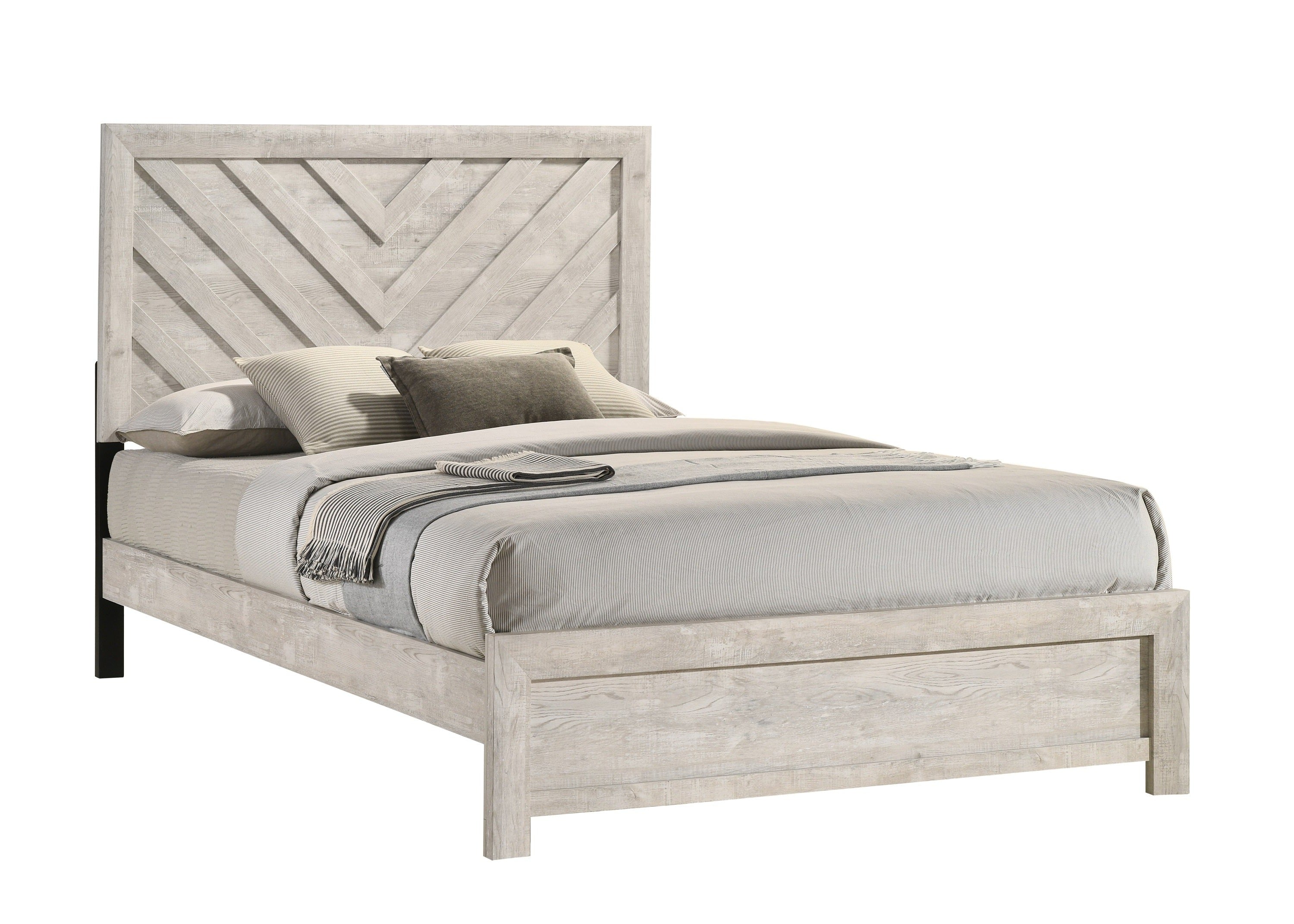 Valor Beige Queen Panel Bed