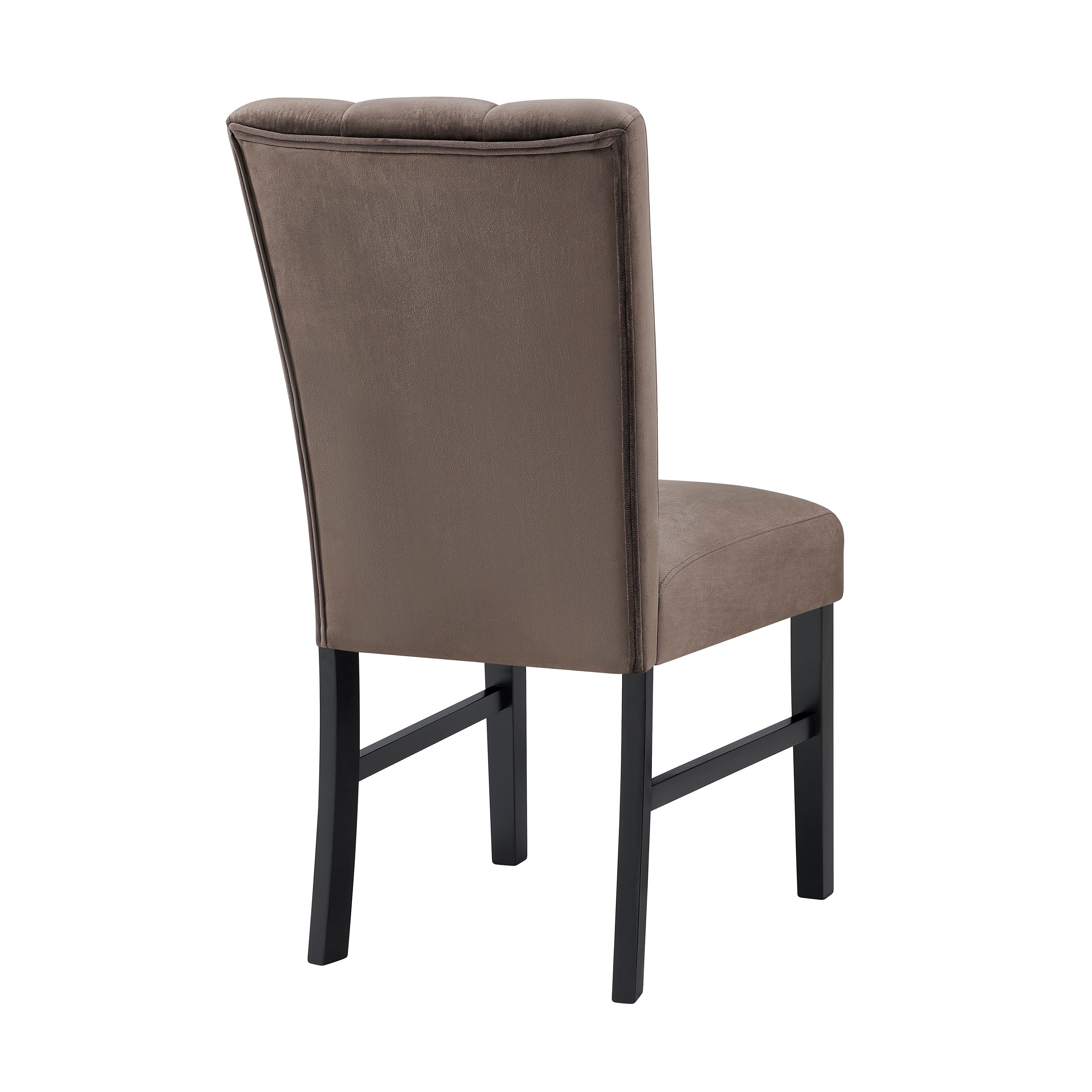 Vega Black/Brown Side Chair, Set of 2