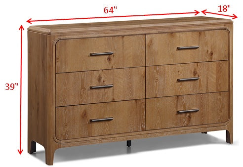Westcott Cerused Natural Upholstered Panel Bedroom Set