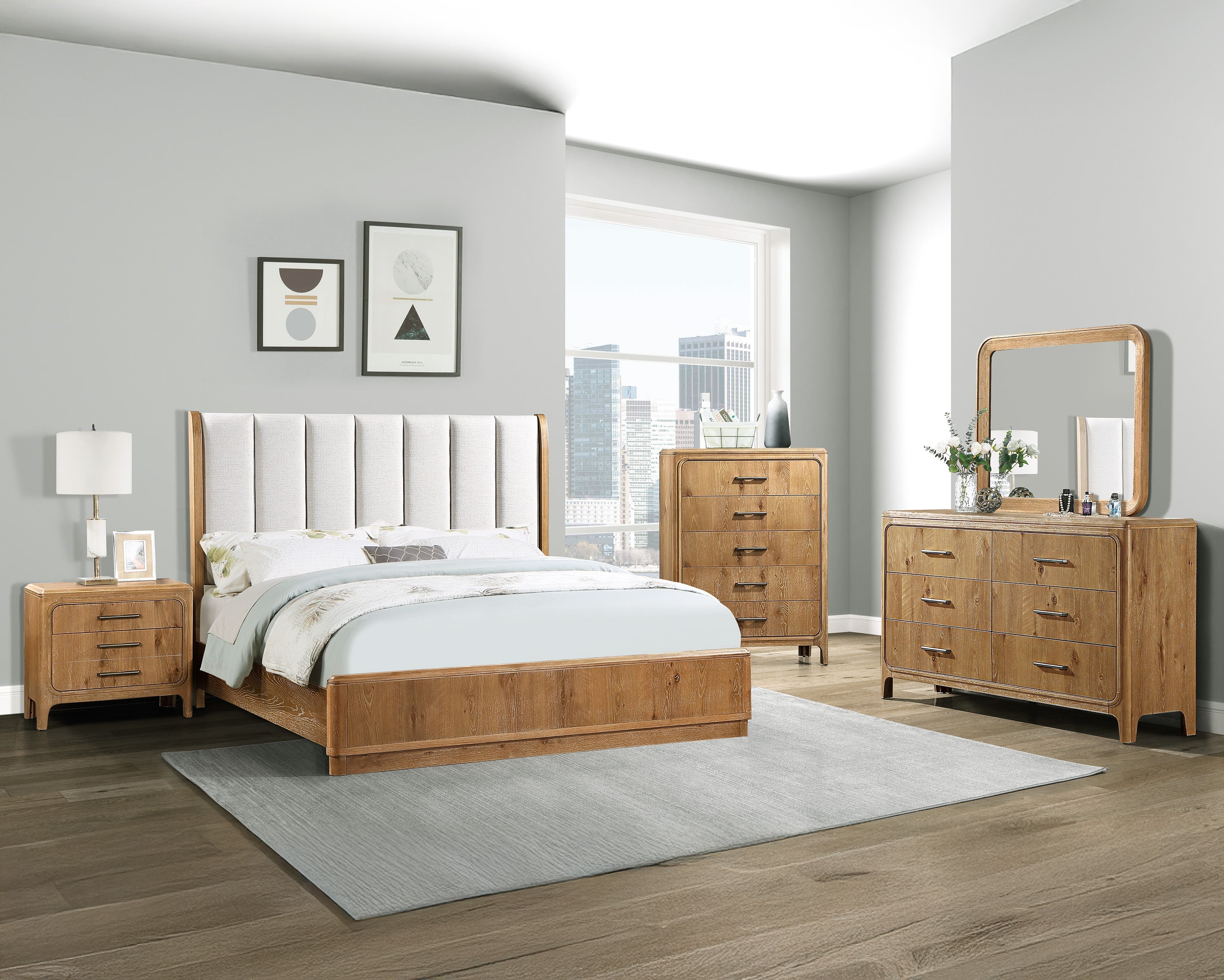 Westcott Cerused Natural Nightstand