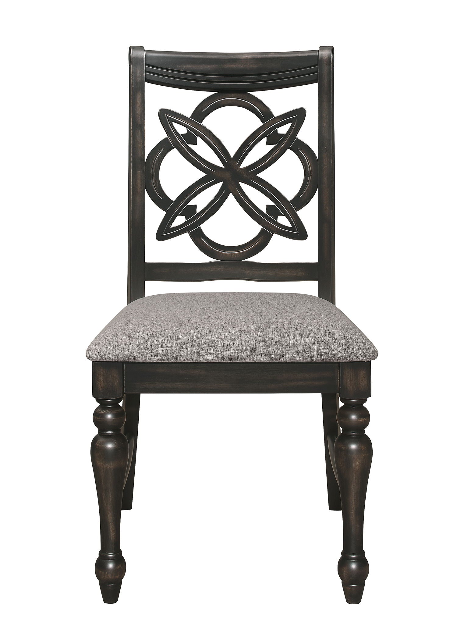 Hilara - Side Chair (Set of 2) - Gray / Charcoal