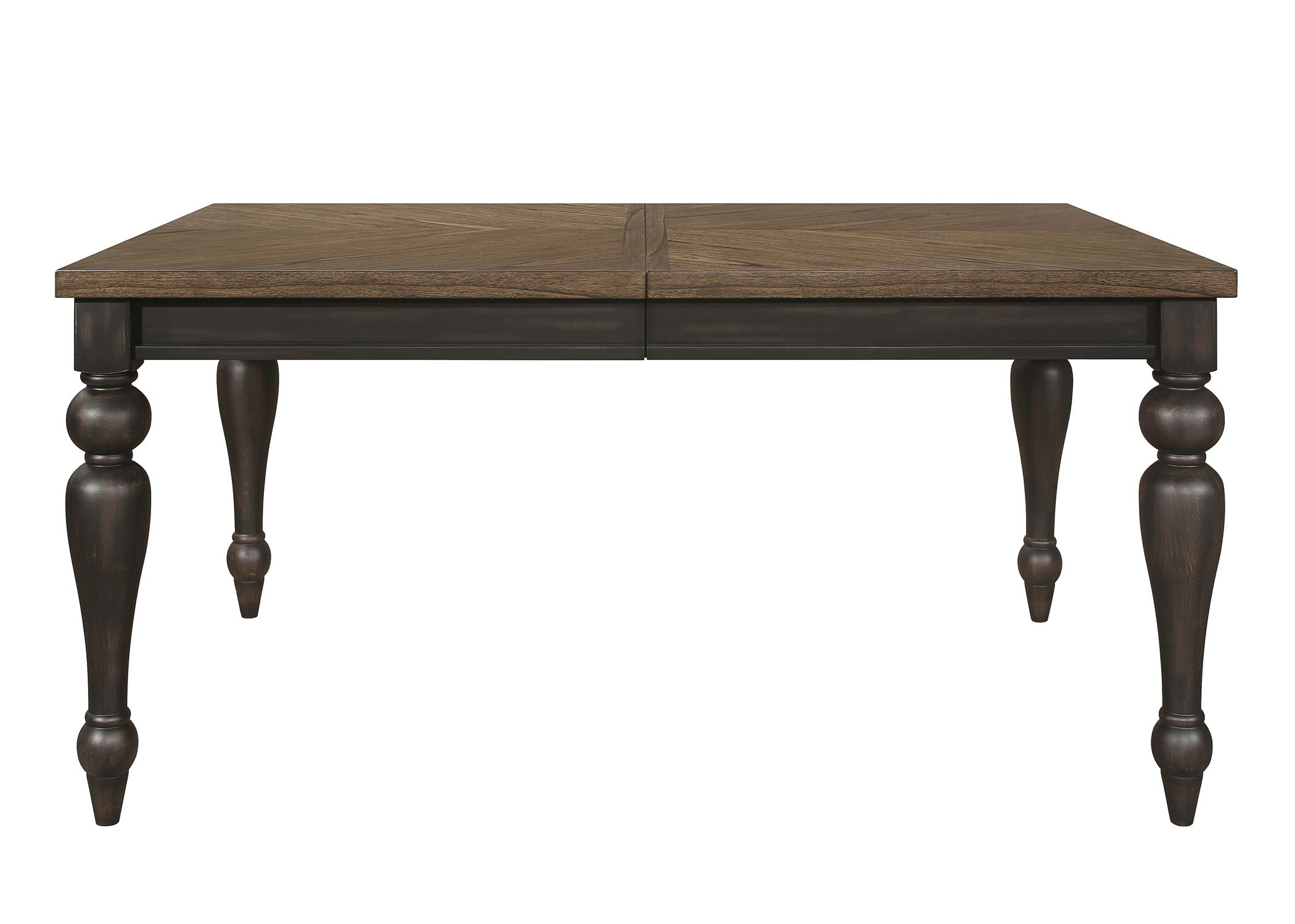 Hilara - Dining Table (18 Leaf) - Charcoal / Nutmeg